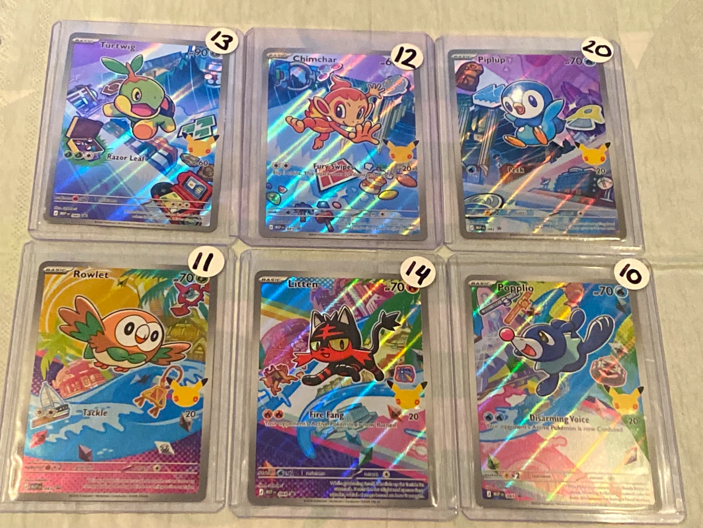 Pokemon Trading Cards -First Partner Series 1 Promo Gen 4 & 7 - photo 4