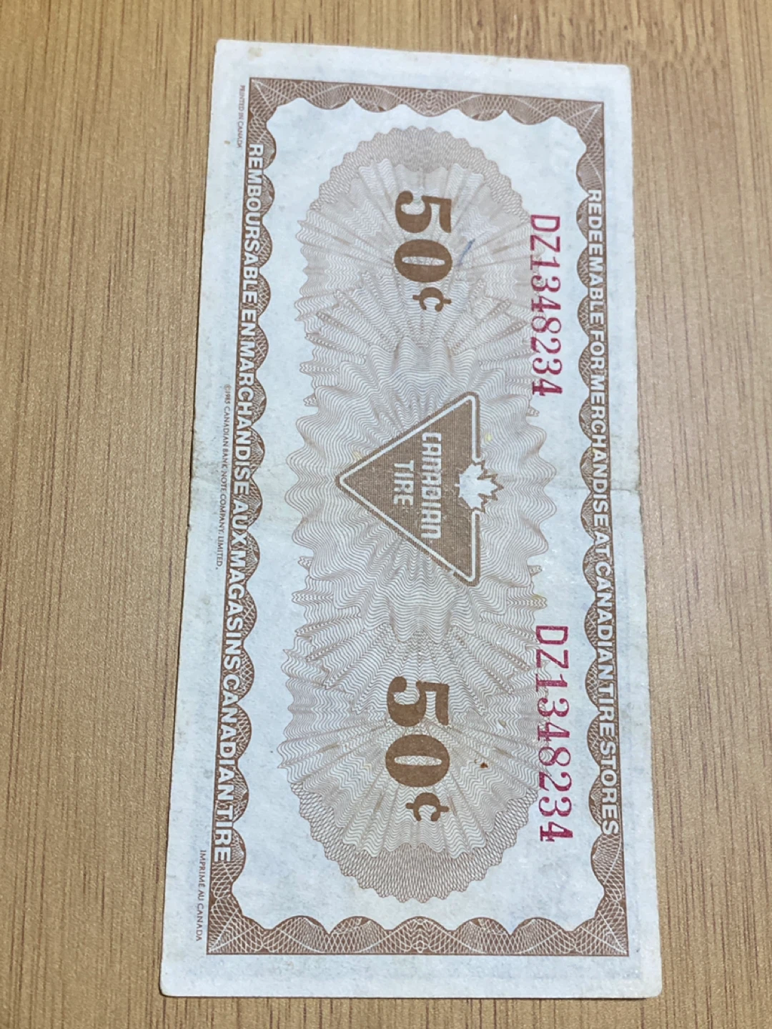 Canadian Tire 50 Cent Cash Bonus Billet-Boni - photo 2