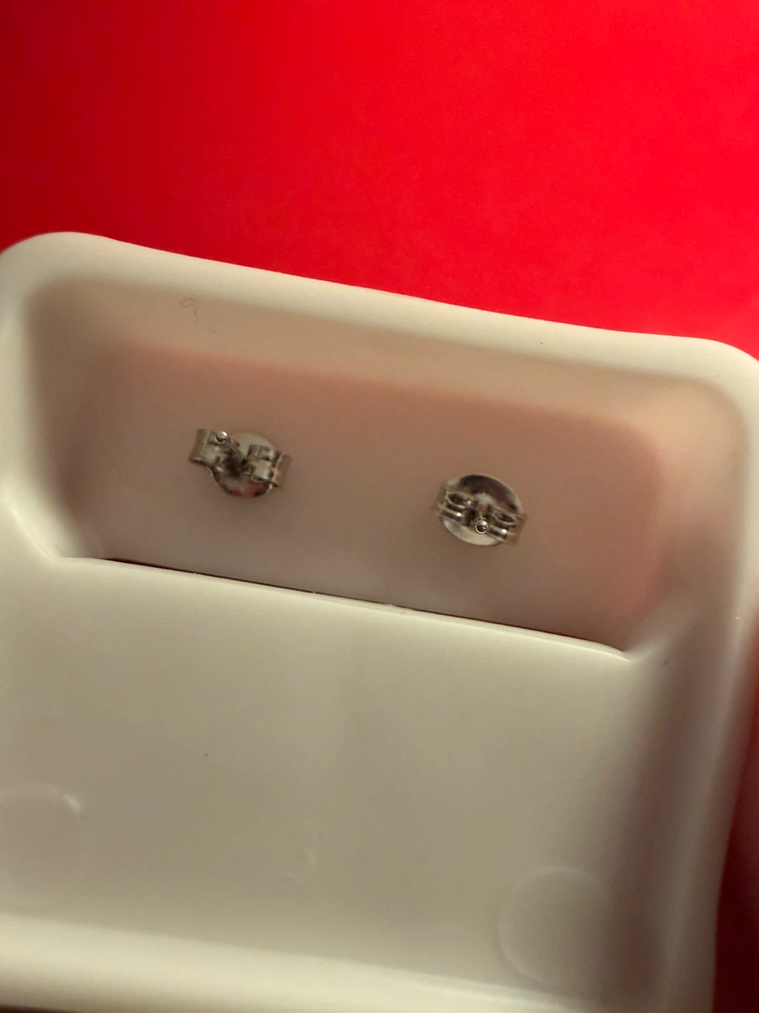 Sterling Silver 925 Moissanite Diamond Earrings 6.0mm - photo 3