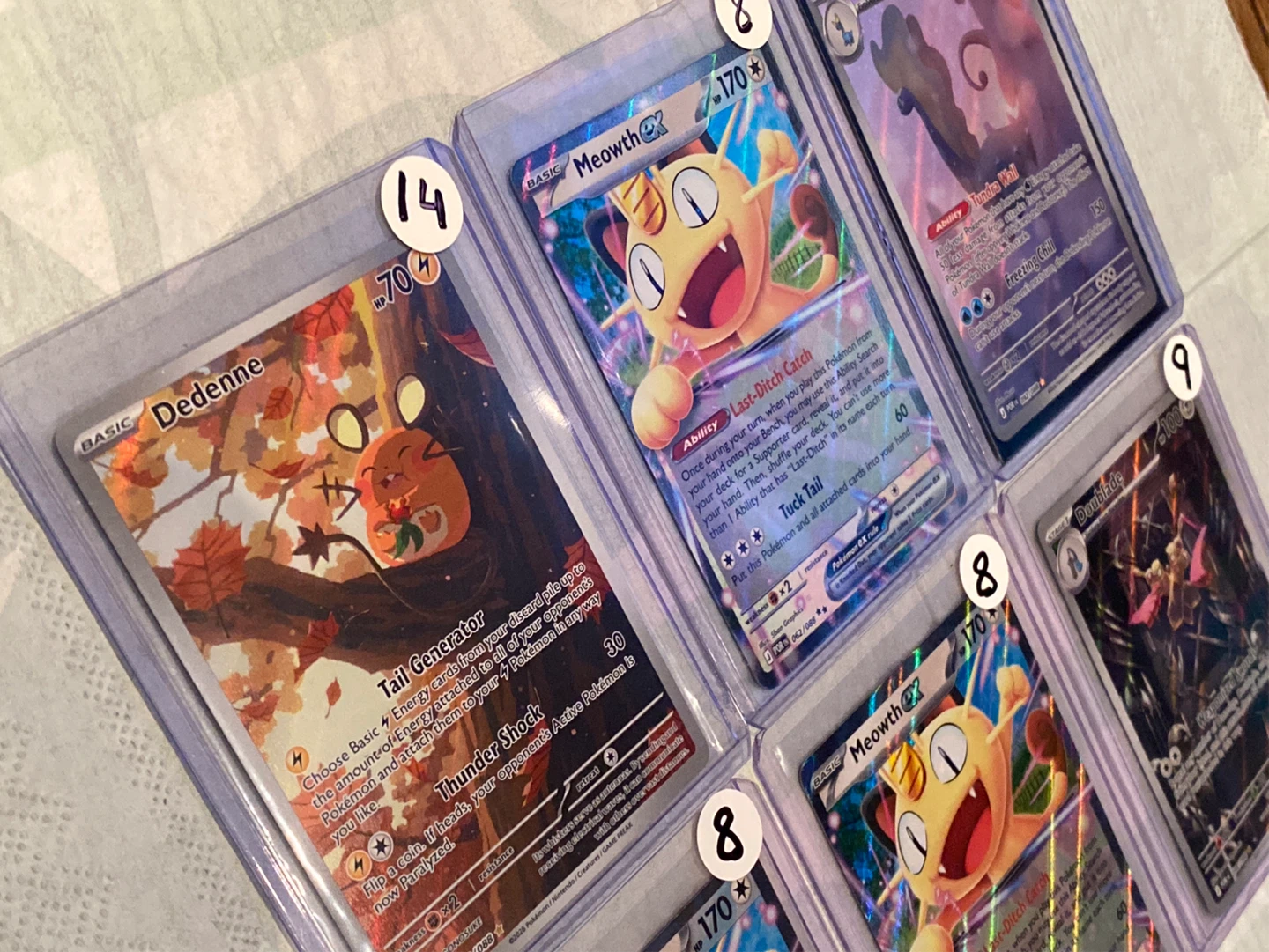 Pokemon Trading Cards - Dedenne, Meowth EX, Aurorus, Doublade - photo 2