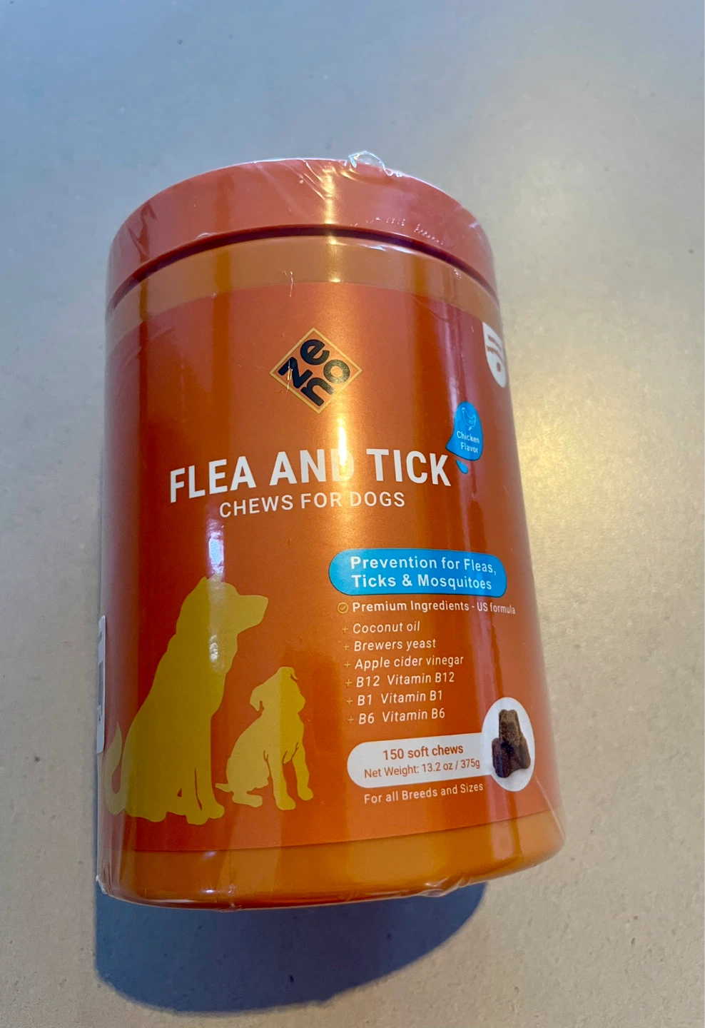 ZENO Flea and Tick Chews for Dogs - Chicken Flavor