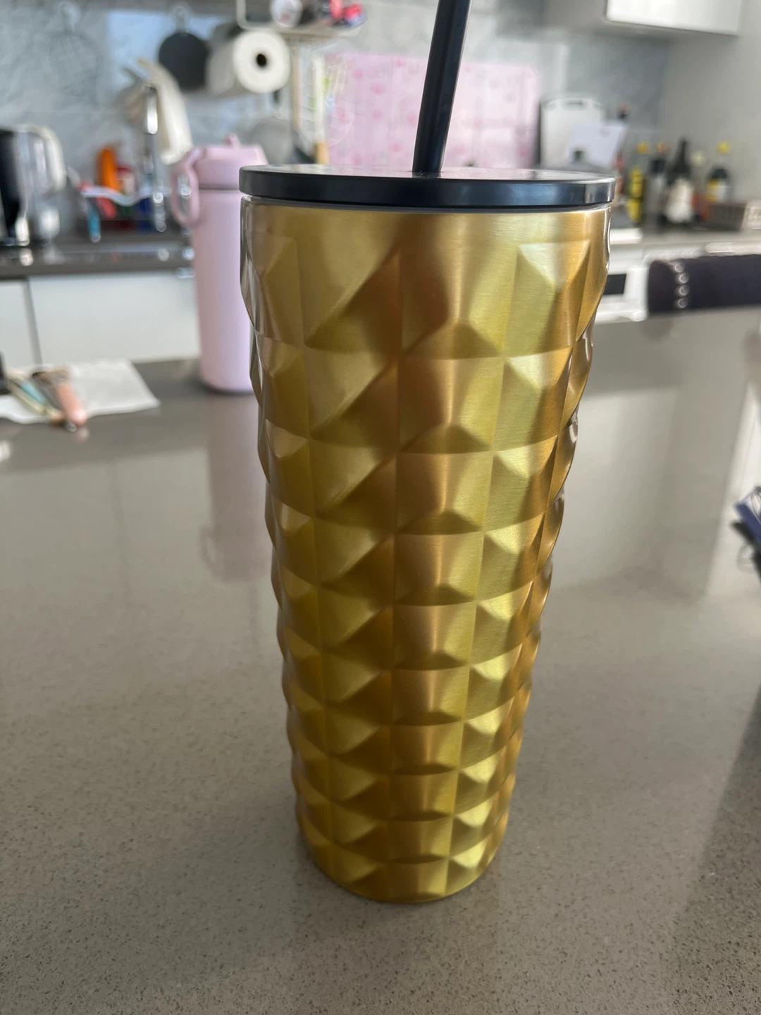 Starbucks Gold Tumbler with Straw - 24 oz - photo 3