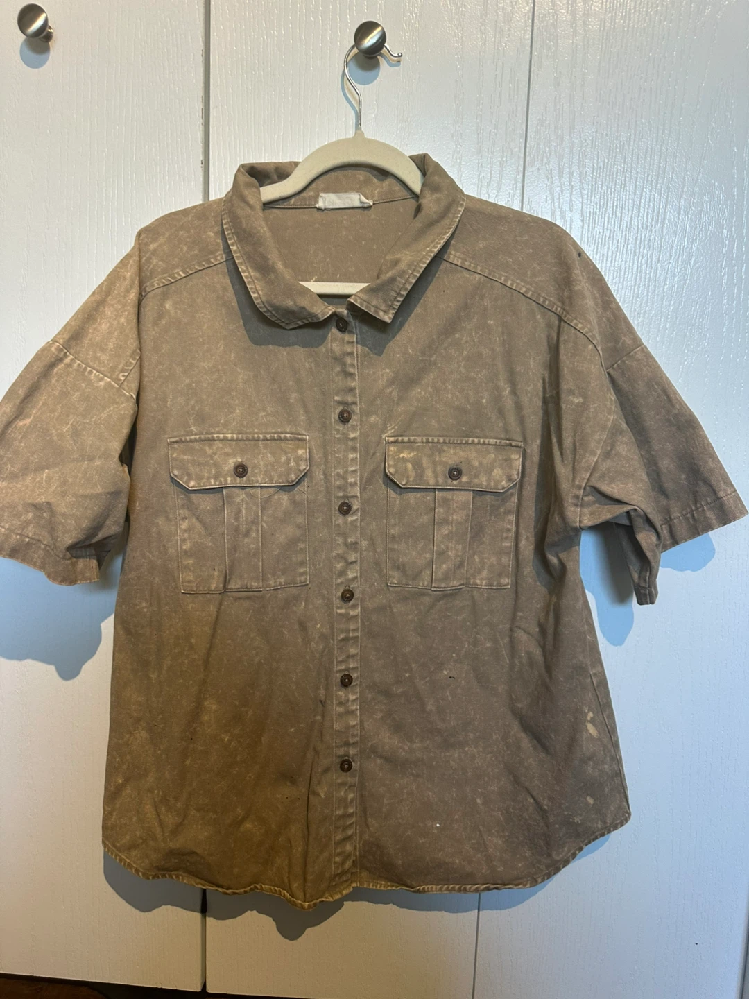 New In Short Sleeve Button-Up Shirt