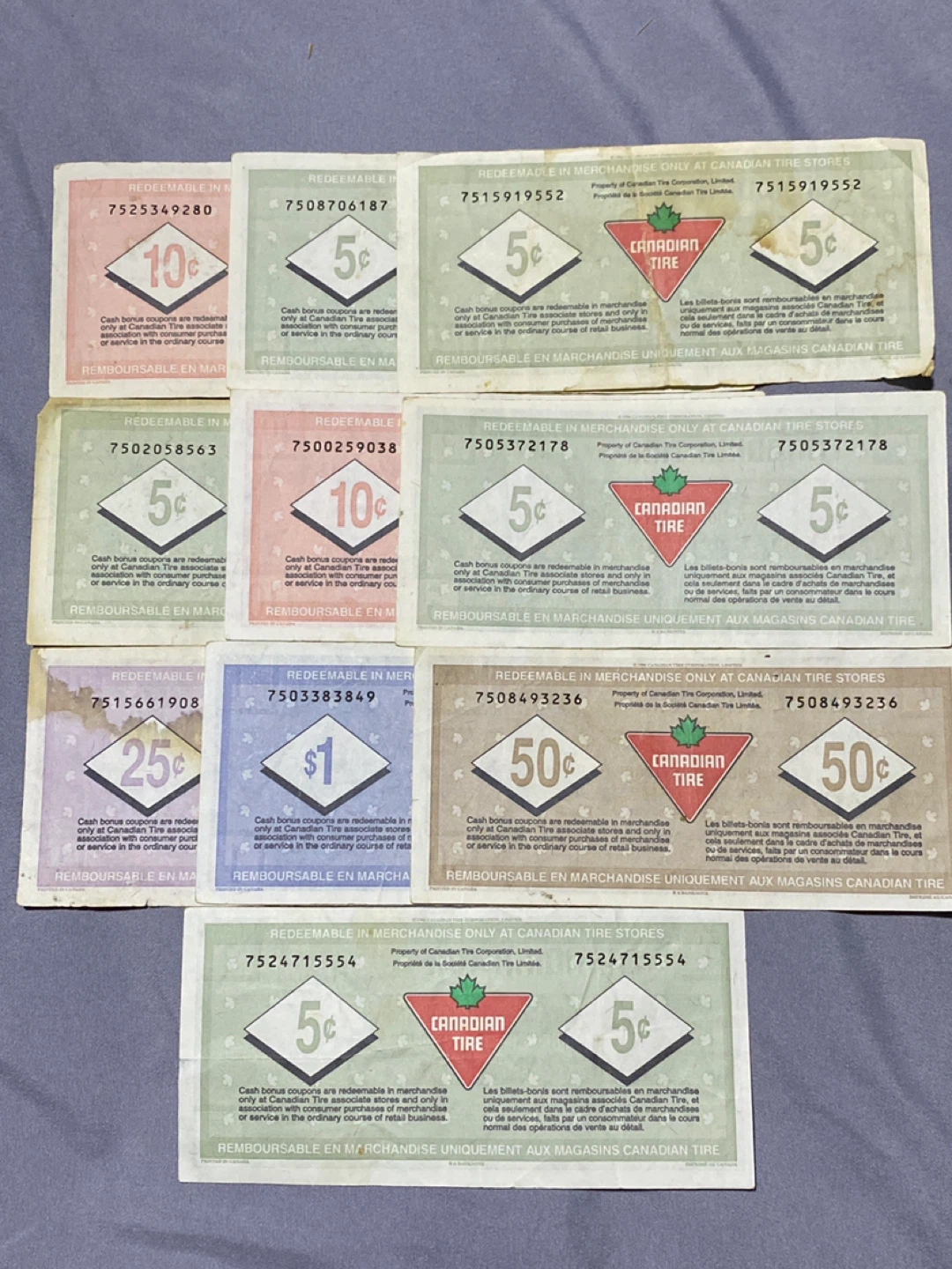 Canadian Tire Cash Bonus Coupons (Various Denominations) - photo 5