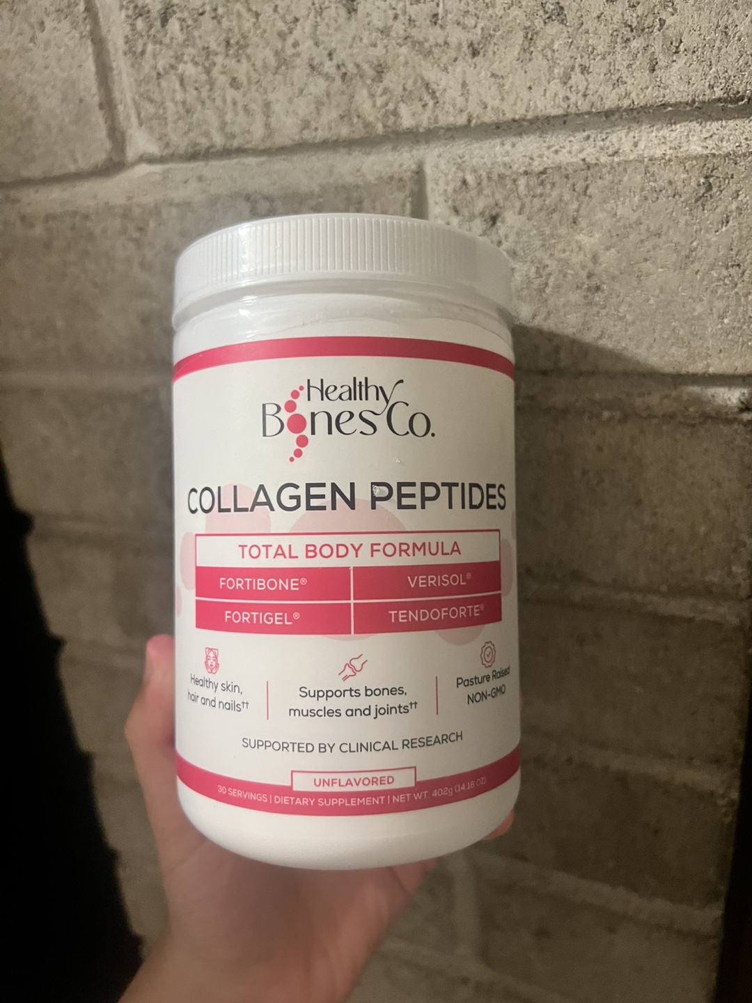 Healthy Bones Co. Collagen Peptides Formula Unflavored 402g - photo 2