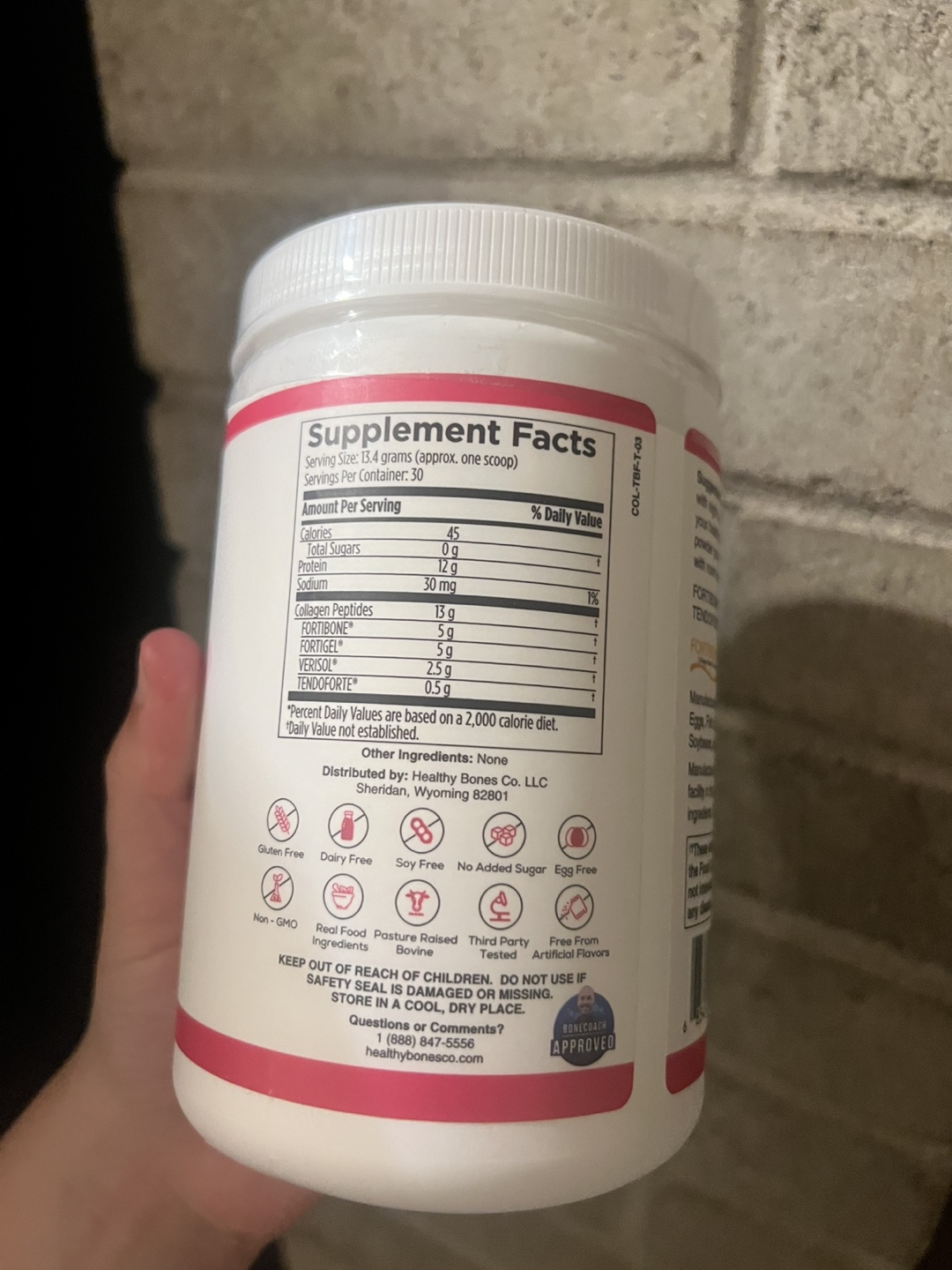 Healthy Bones Co. Collagen Peptides Formula Unflavored 402g - photo 5