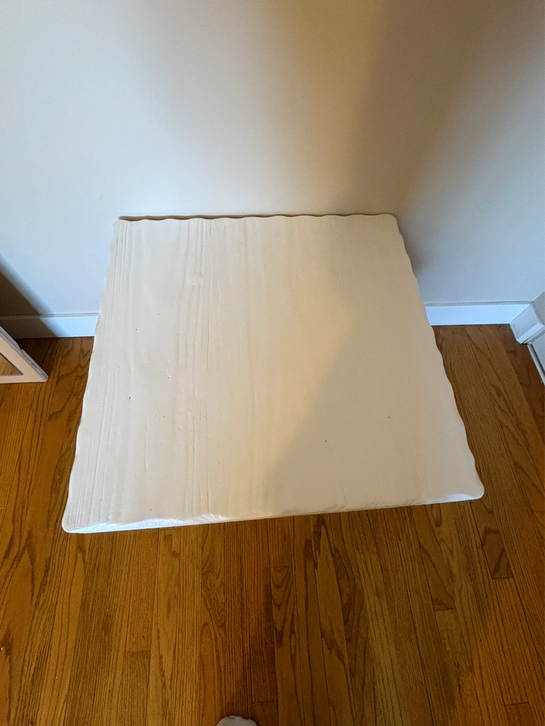 White Wooden Side Table - photo 2