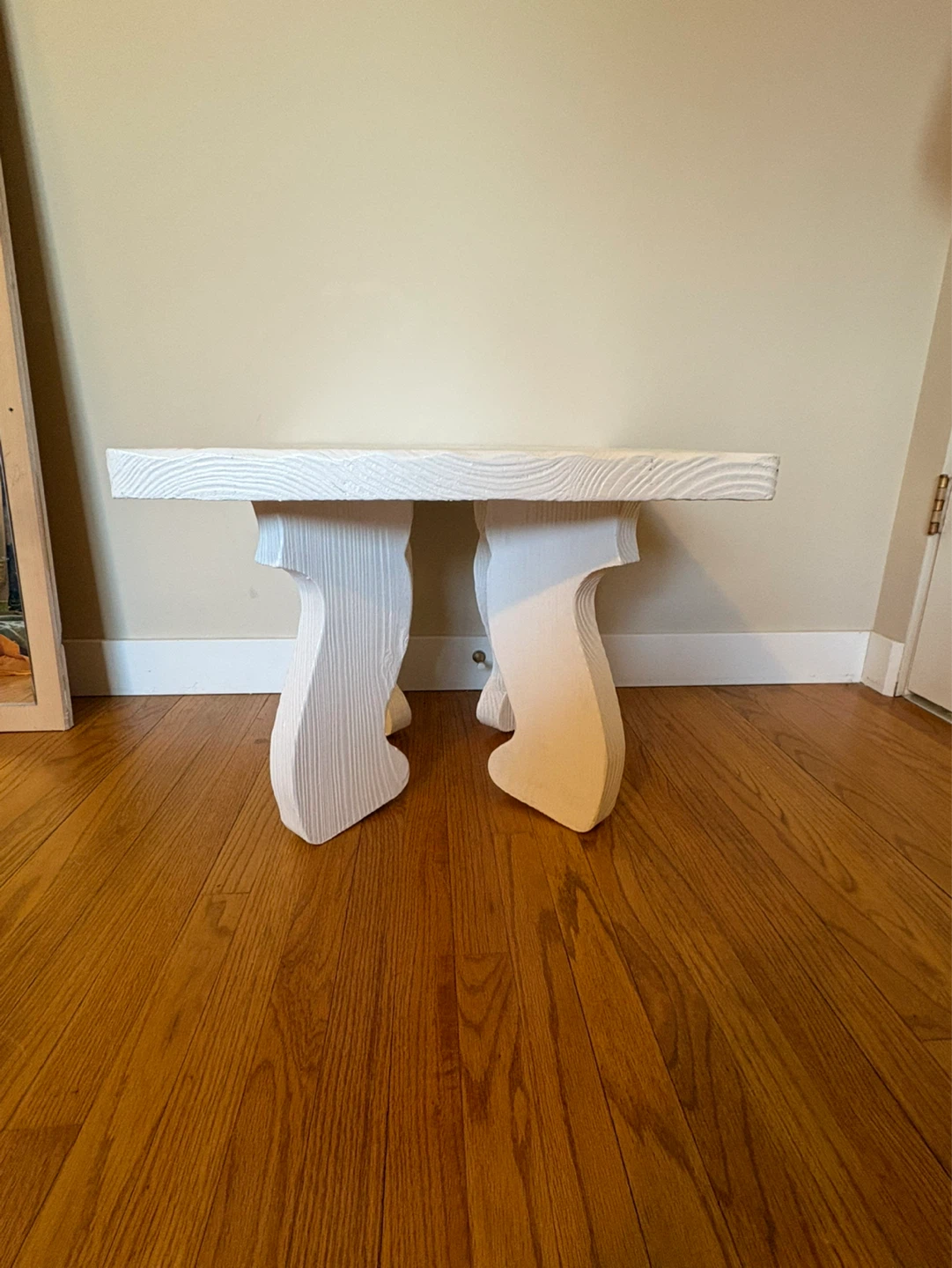 White Wooden Side Table