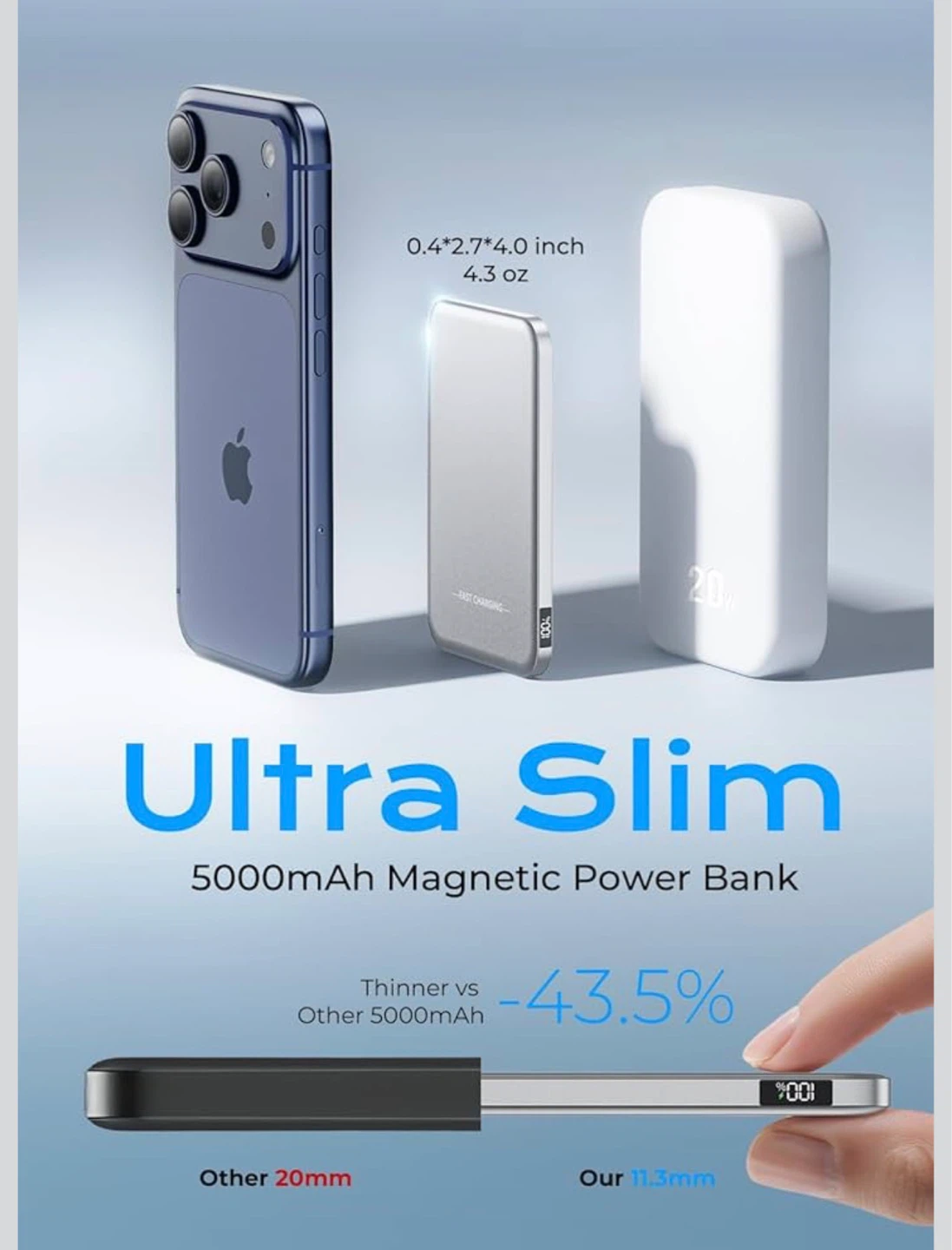 Magnetic Power Bank 5000mAh - photo 2
