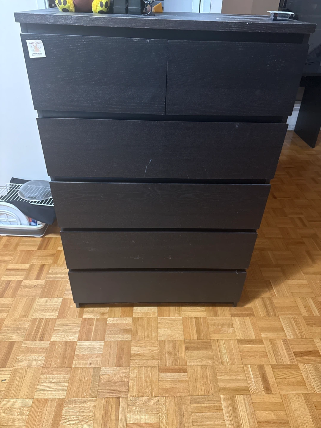 Black 6-Drawer Dresser- moving out sale - photo 2