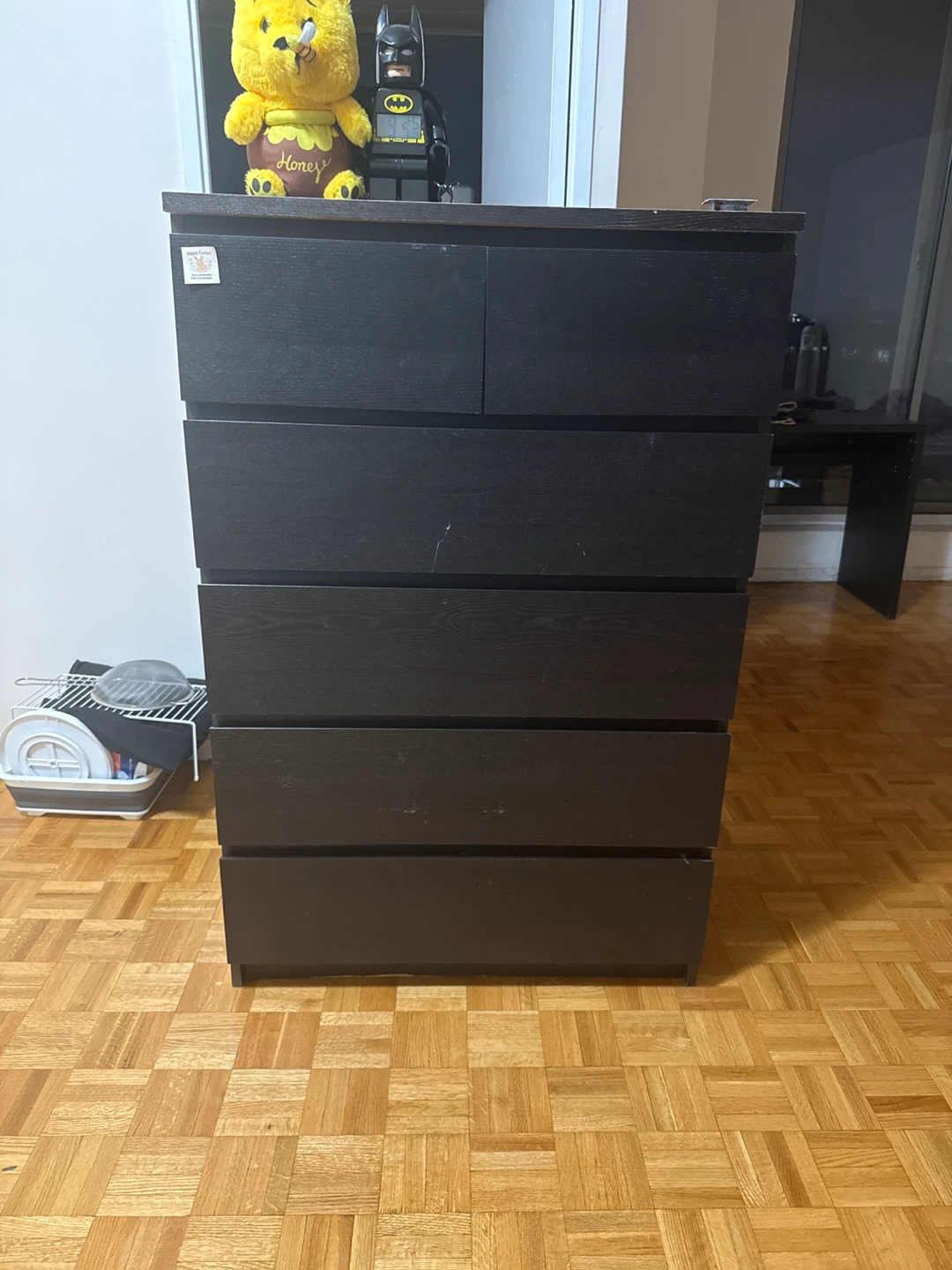 Black 6-Drawer Dresser- moving out sale