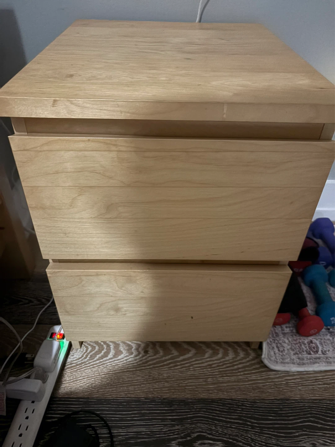Wood Filing Cabinet with 2 Drawers - photo 3