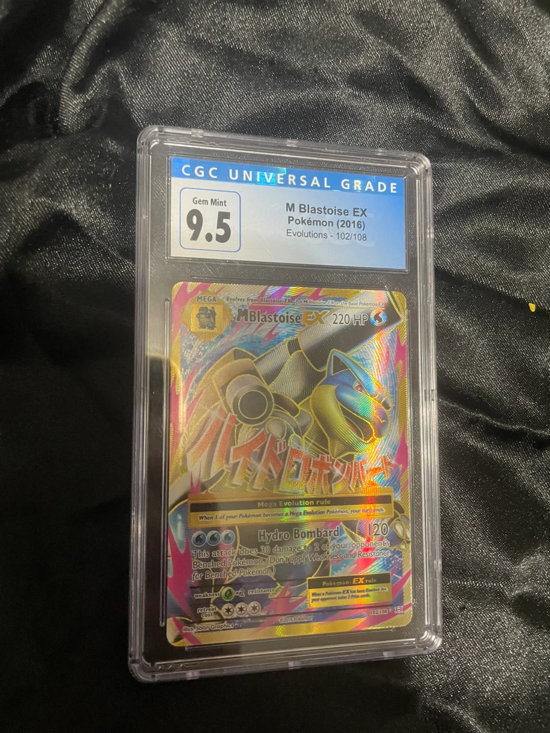 Mega blastoise ex cgc 9.5 blue label