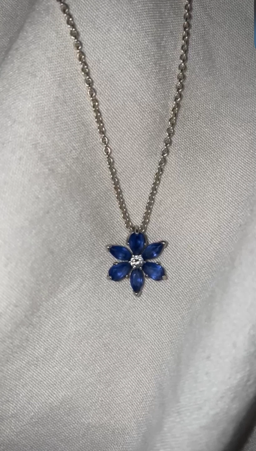 Blue Flower Pandora Necklace - photo 2