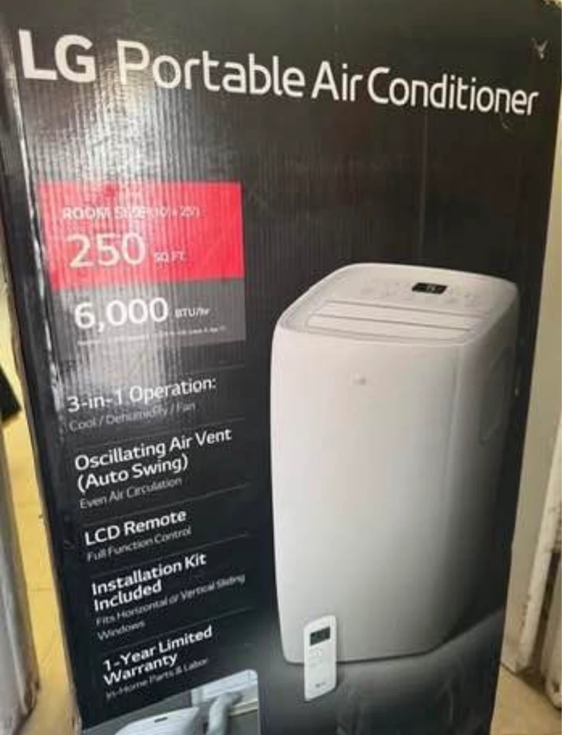 LG Portable Air Conditioner - 6,000 BTU
