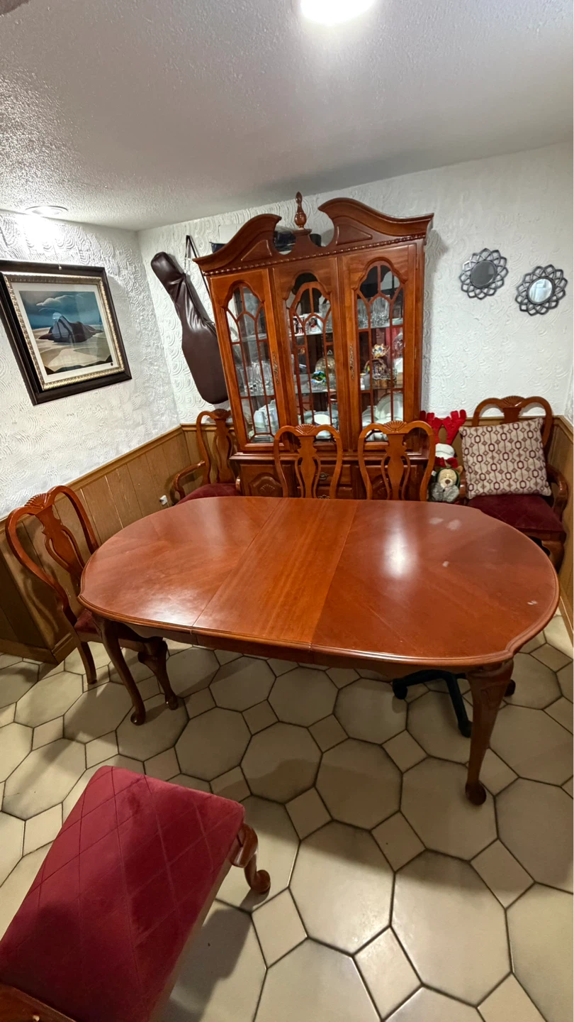 Solid Wood Extendable Dining Table Set with 6 Chairs - photo 2