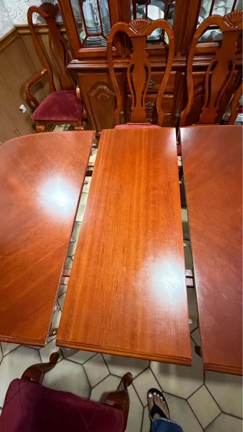 Solid Wood Extendable Dining Table Set with 6 Chairs - photo 4
