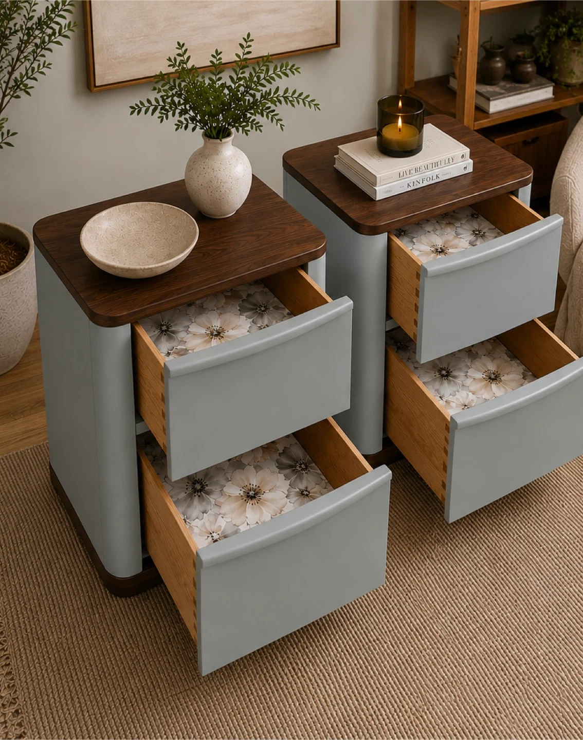 ✨ Custom Refinished End Tables / Nightstands ✨ - photo 5