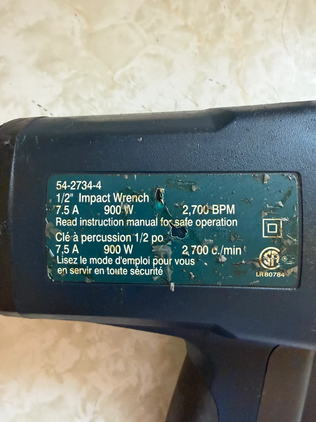 Mastercraft 1/2" Impact Wrench 900W - photo 2