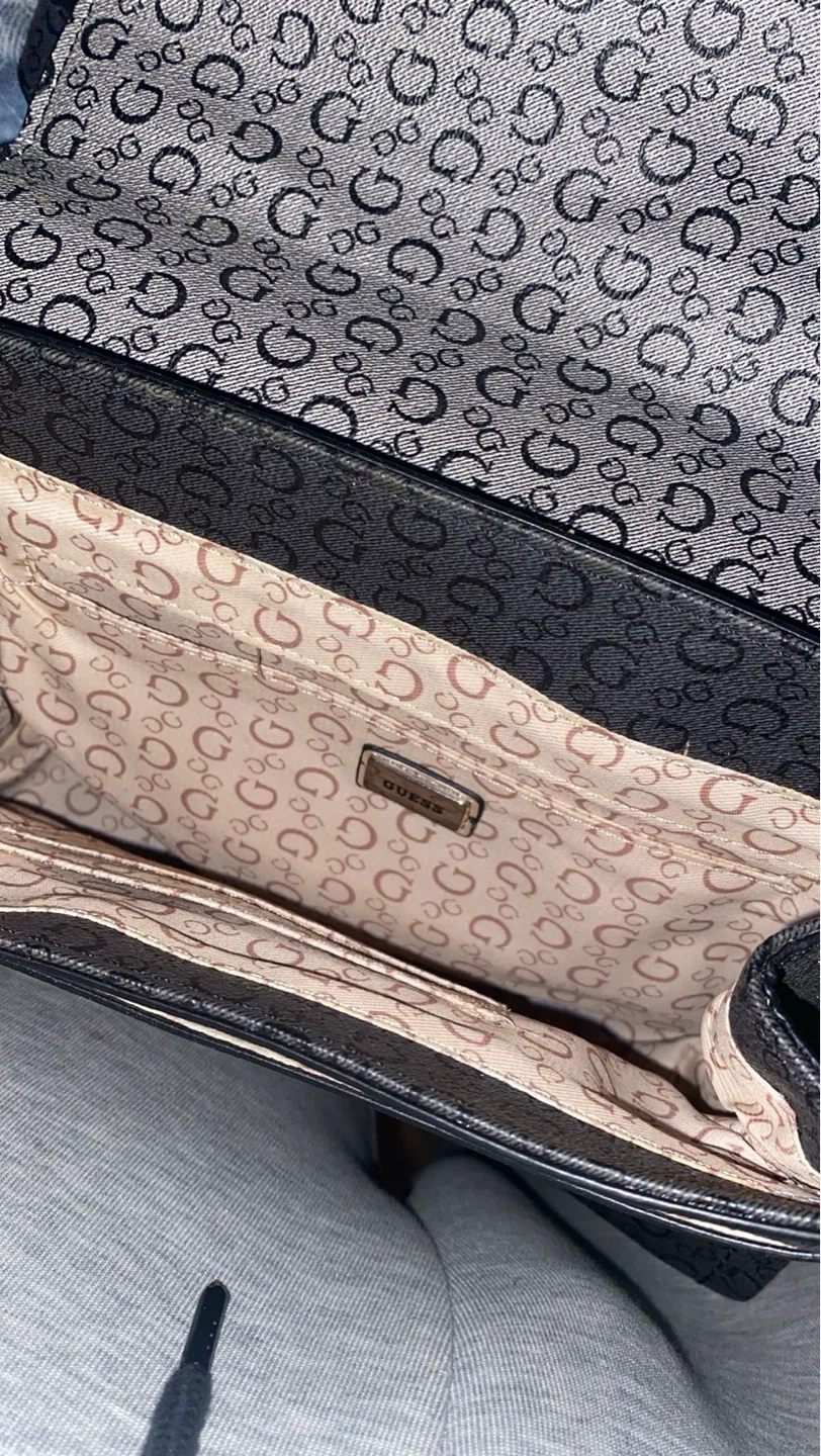 Guess "G" Pattern Crossbody Bag - Black/Grey - photo 3