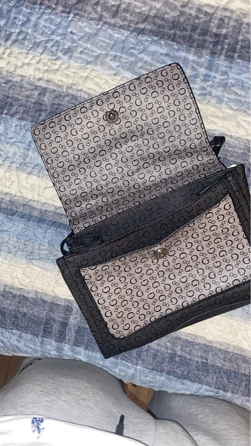 Guess "G" Pattern Crossbody Bag - Black/Grey - photo 2