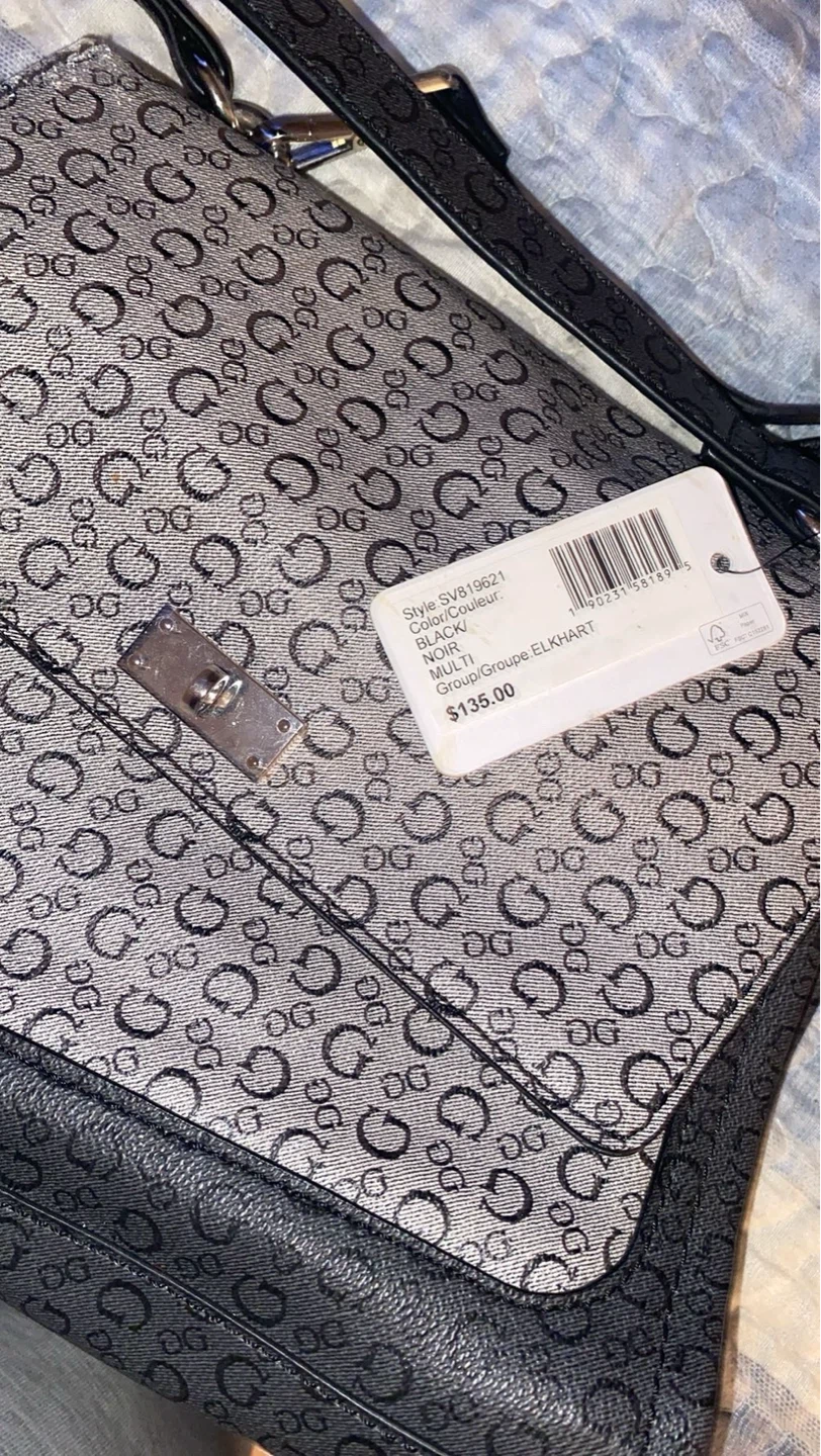 Guess "G" Pattern Crossbody Bag - Black/Grey - photo 4