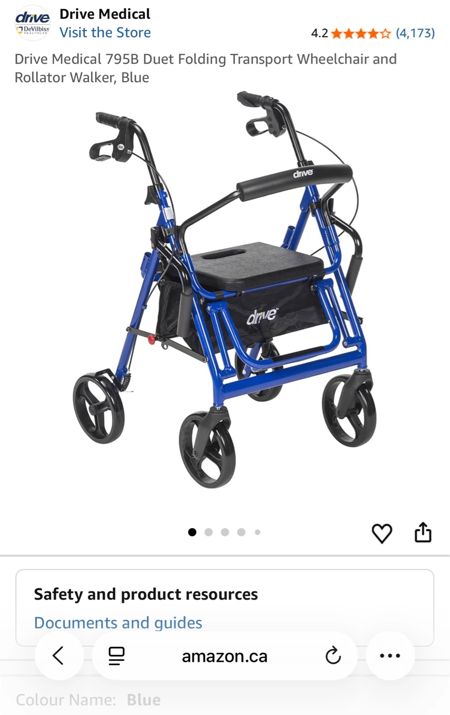 Drive Medical 795B Duet walker
