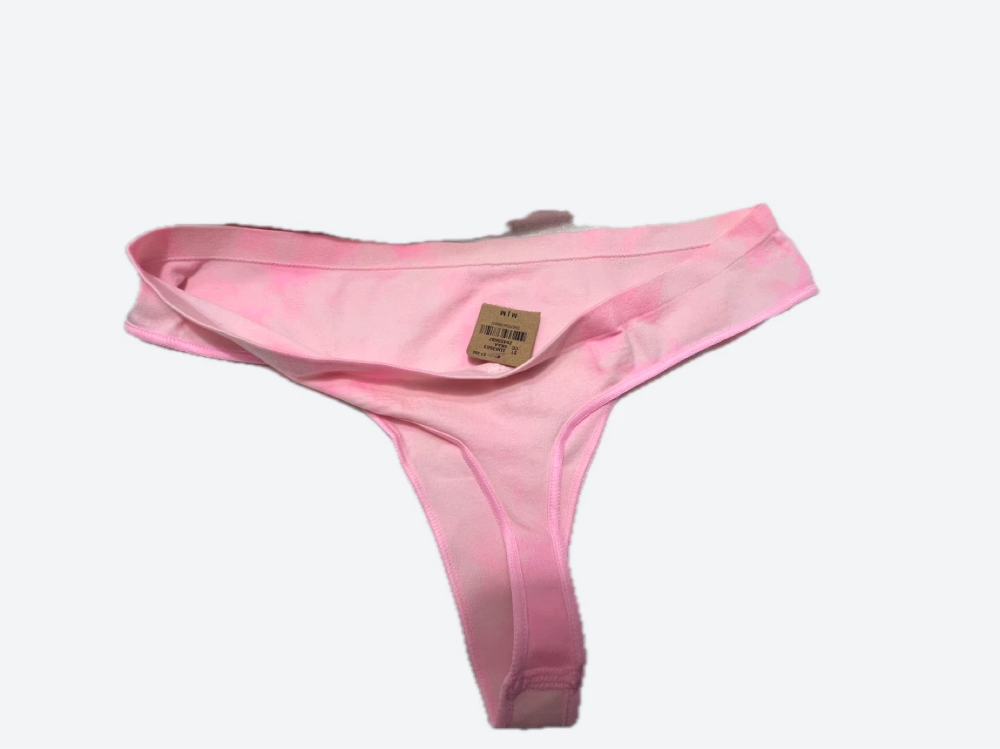 Victoria's Secret PINK Thong Underwear Pink Tie Dye Size Medium - photo 2