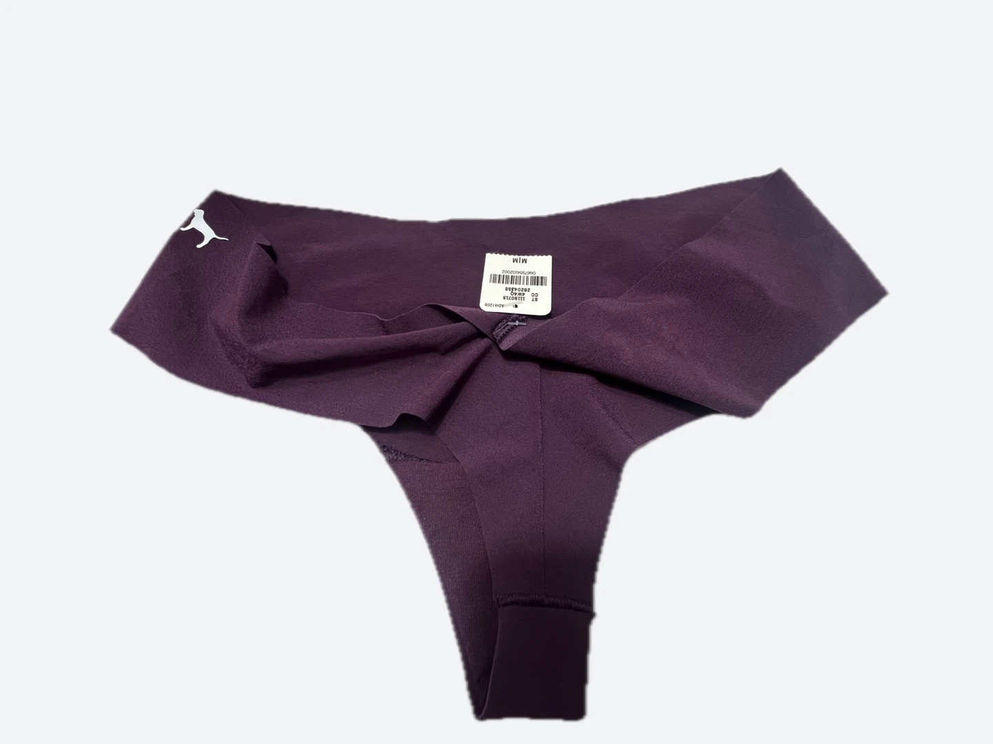PINK Victoria's Secret Thong Panty - Size M - Deep Plum - photo 2