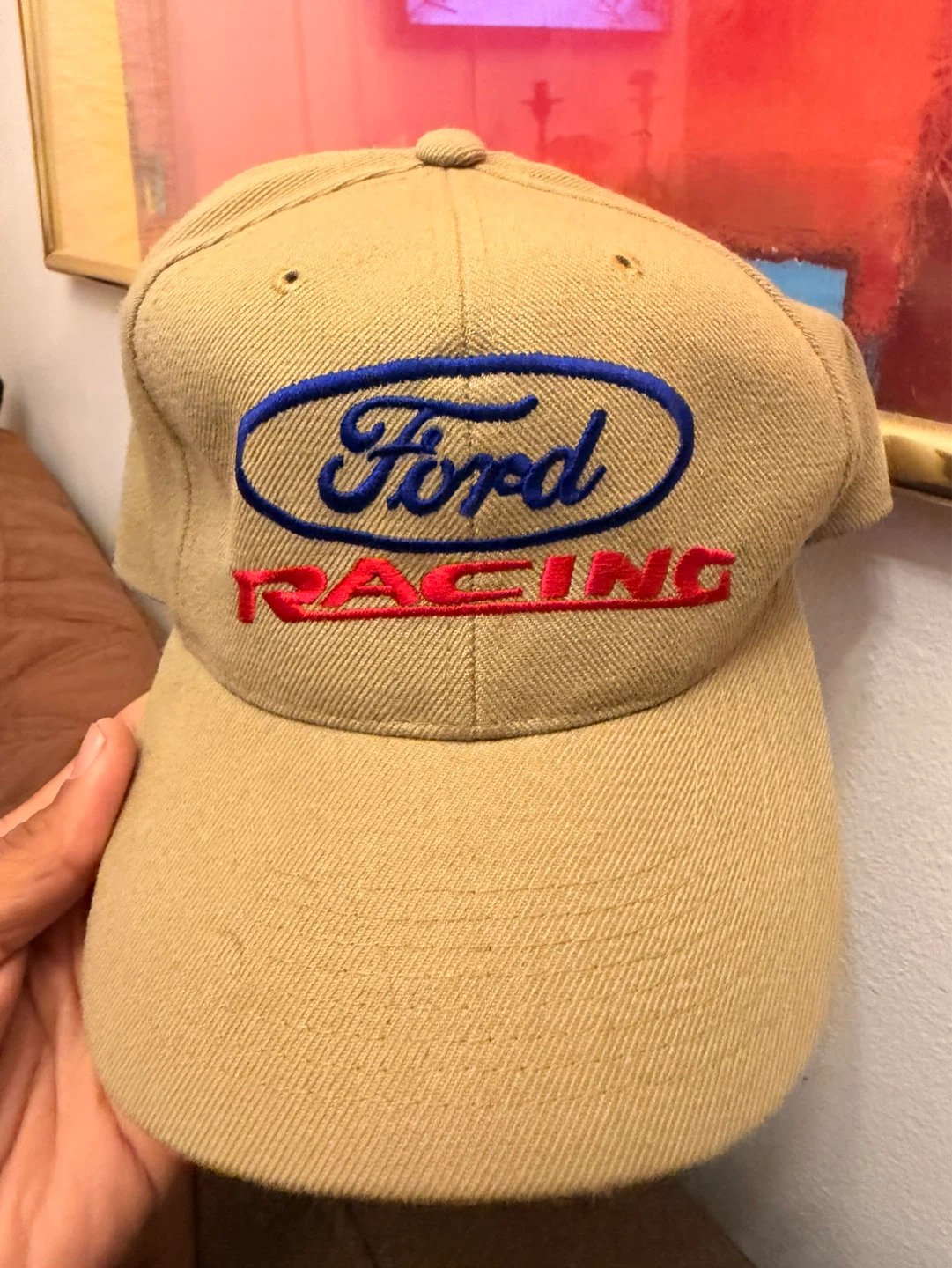 Ford Racing Tan Baseball Cap
