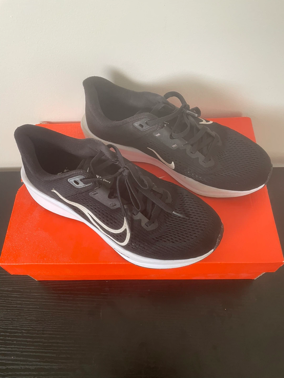 Nike Quest 6 unisex Running Shoes Black Size 9 - photo 2