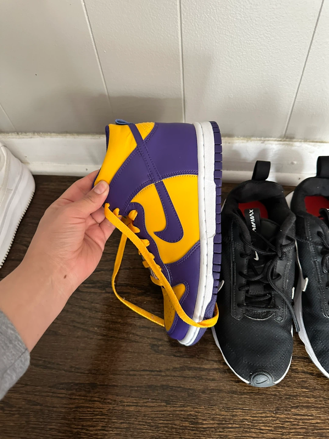 Nike Dunk High "Lakers" - Size 5Y - photo 3