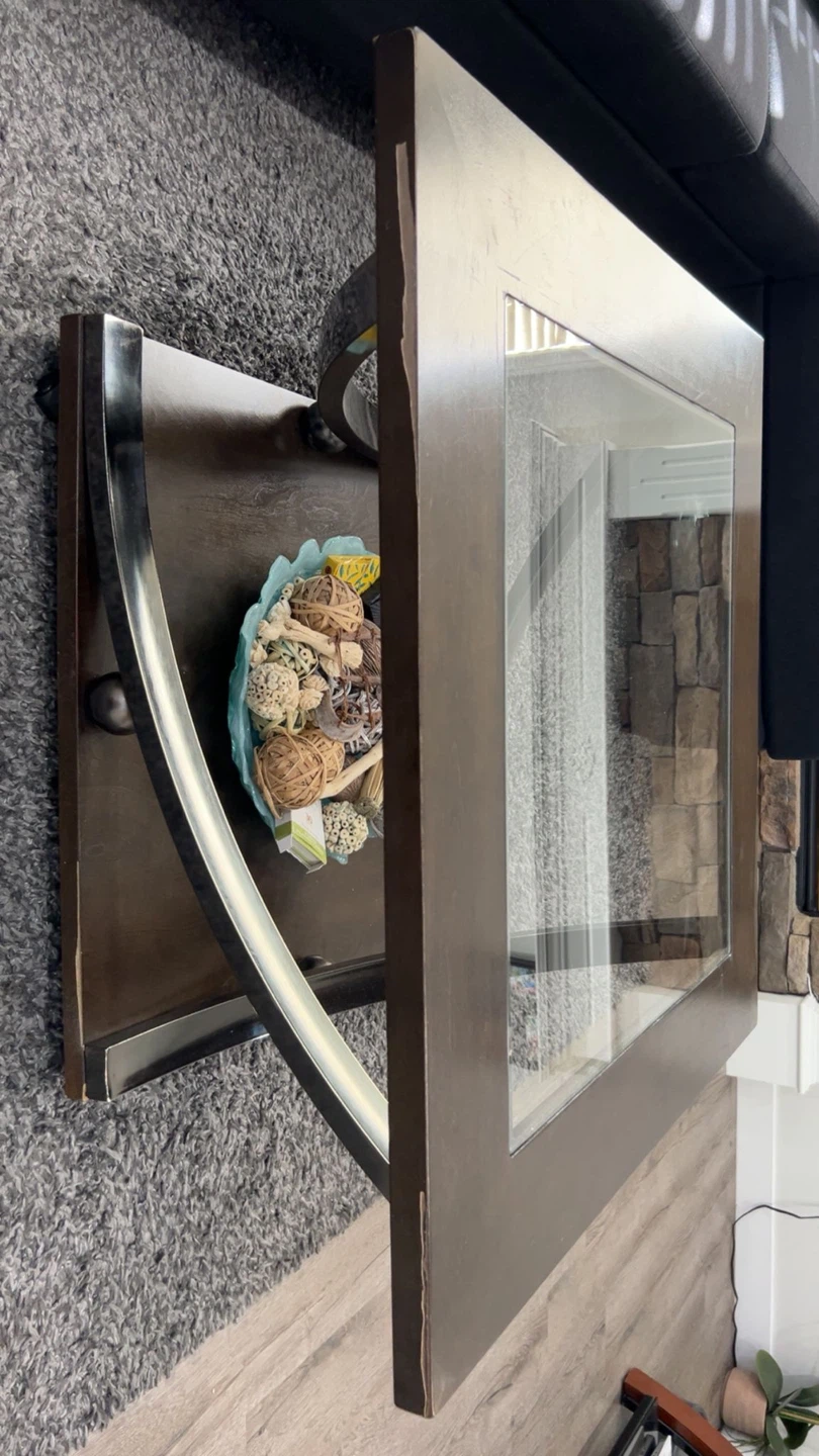 Square Glass Top Coffee Table - photo 2