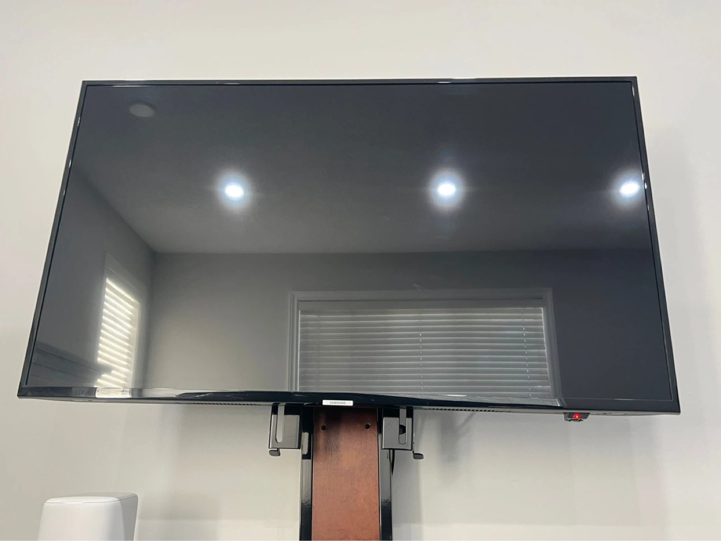 Black 3-Shelf TV Stand with Mount - photo 2