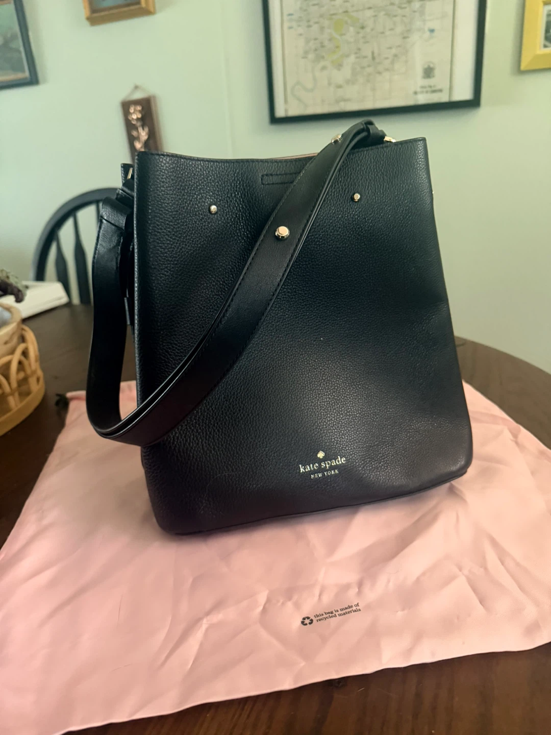 Kate Spade Black Leather Bucket Bag - photo 2