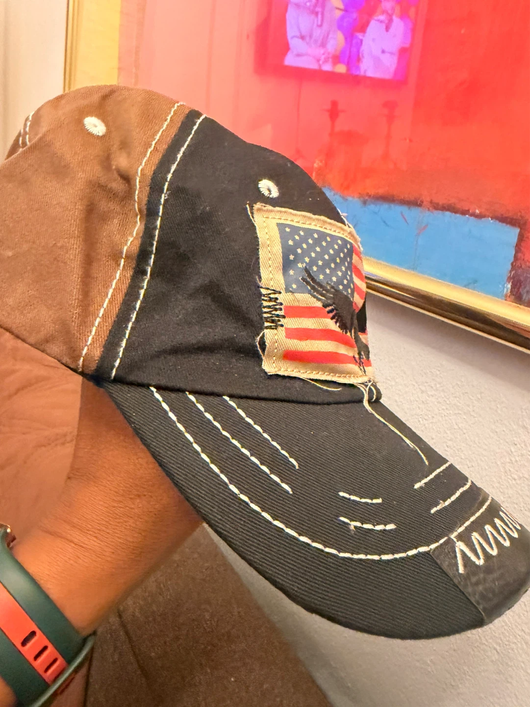 American Flag Eagle Baseball Cap - photo 2