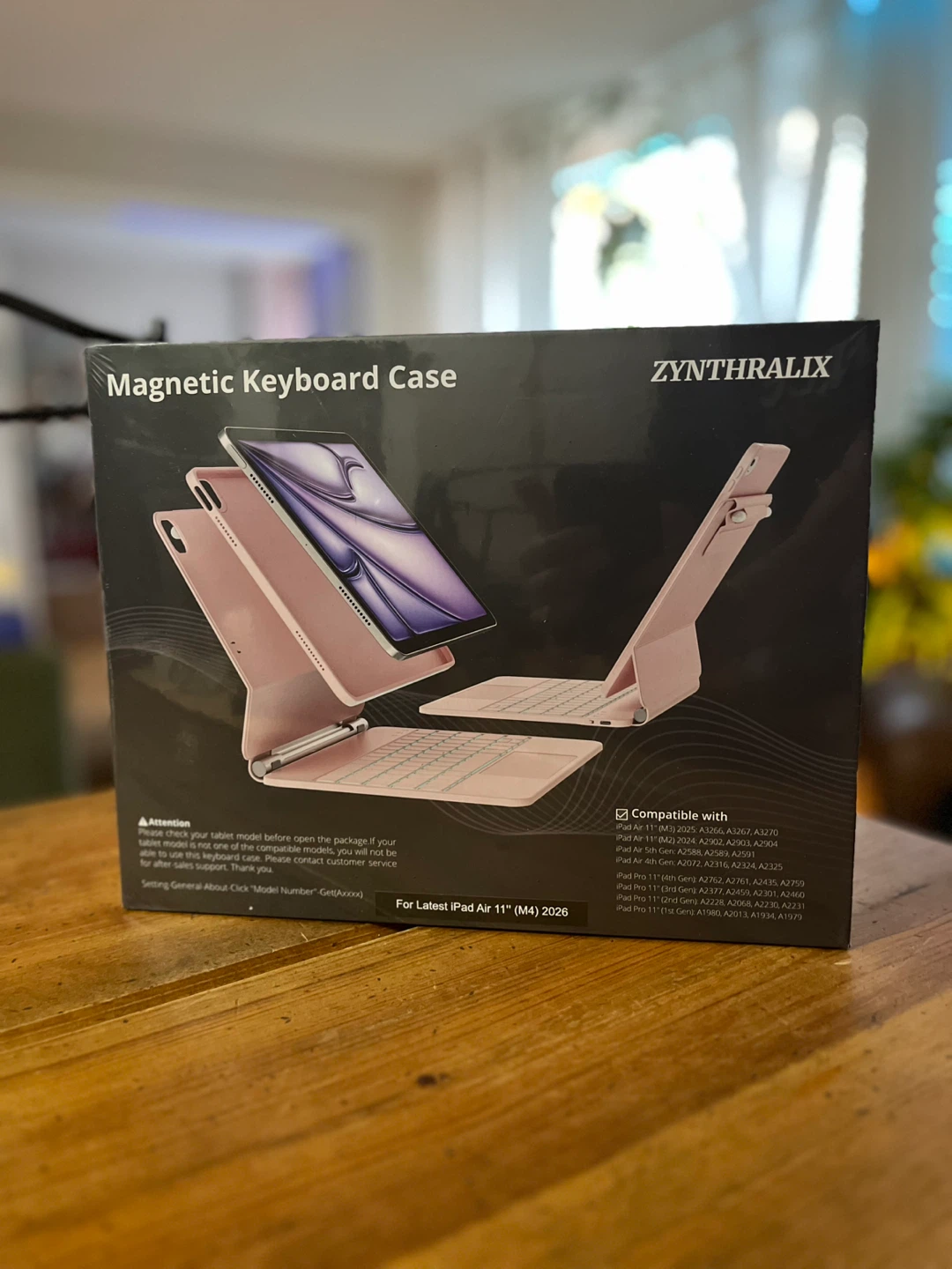 Pink iPad Case with Keyboard. New, Unused. - photo 2