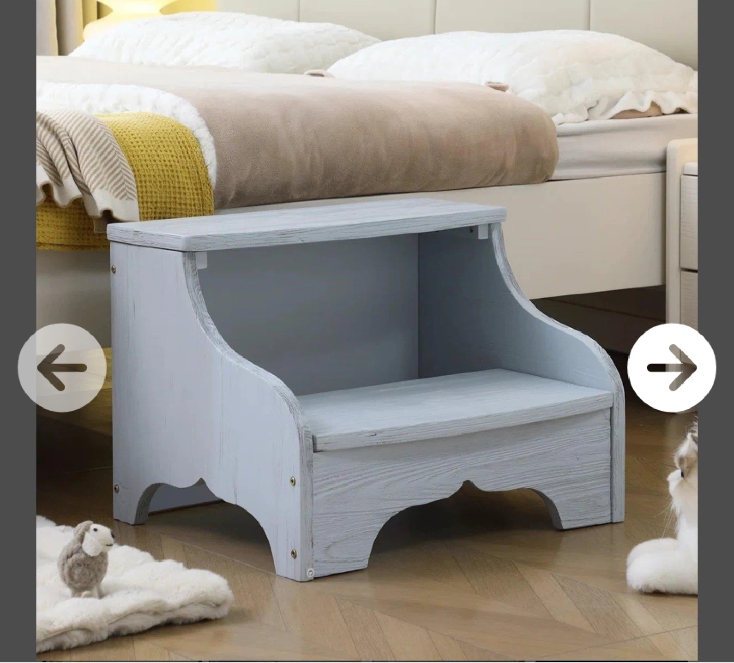New Extra Wide Solid Wood Stepstool