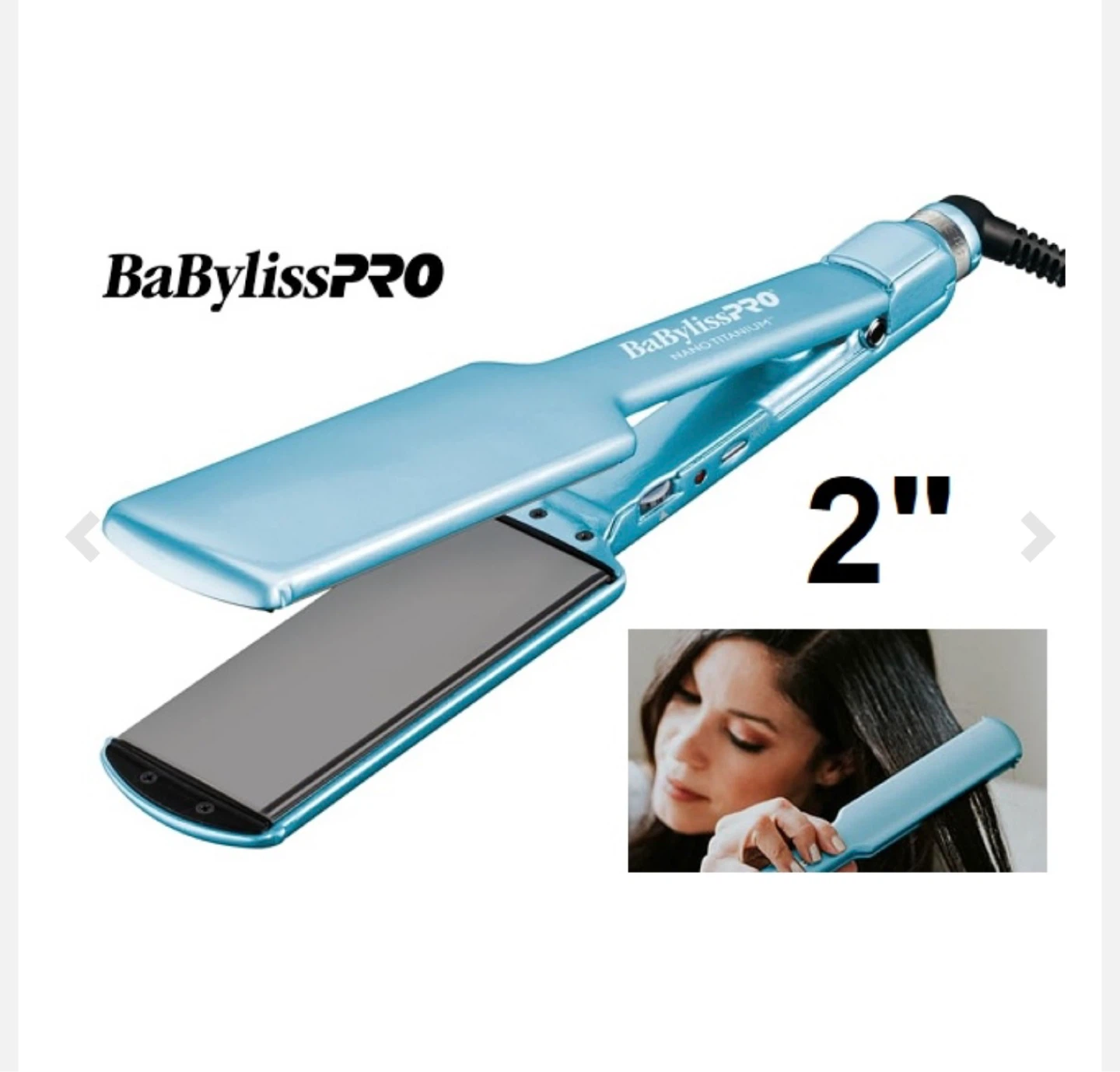 BaBylissPRO Nano Titanium 2" Ultra-Slim Flat Iron - photo 2