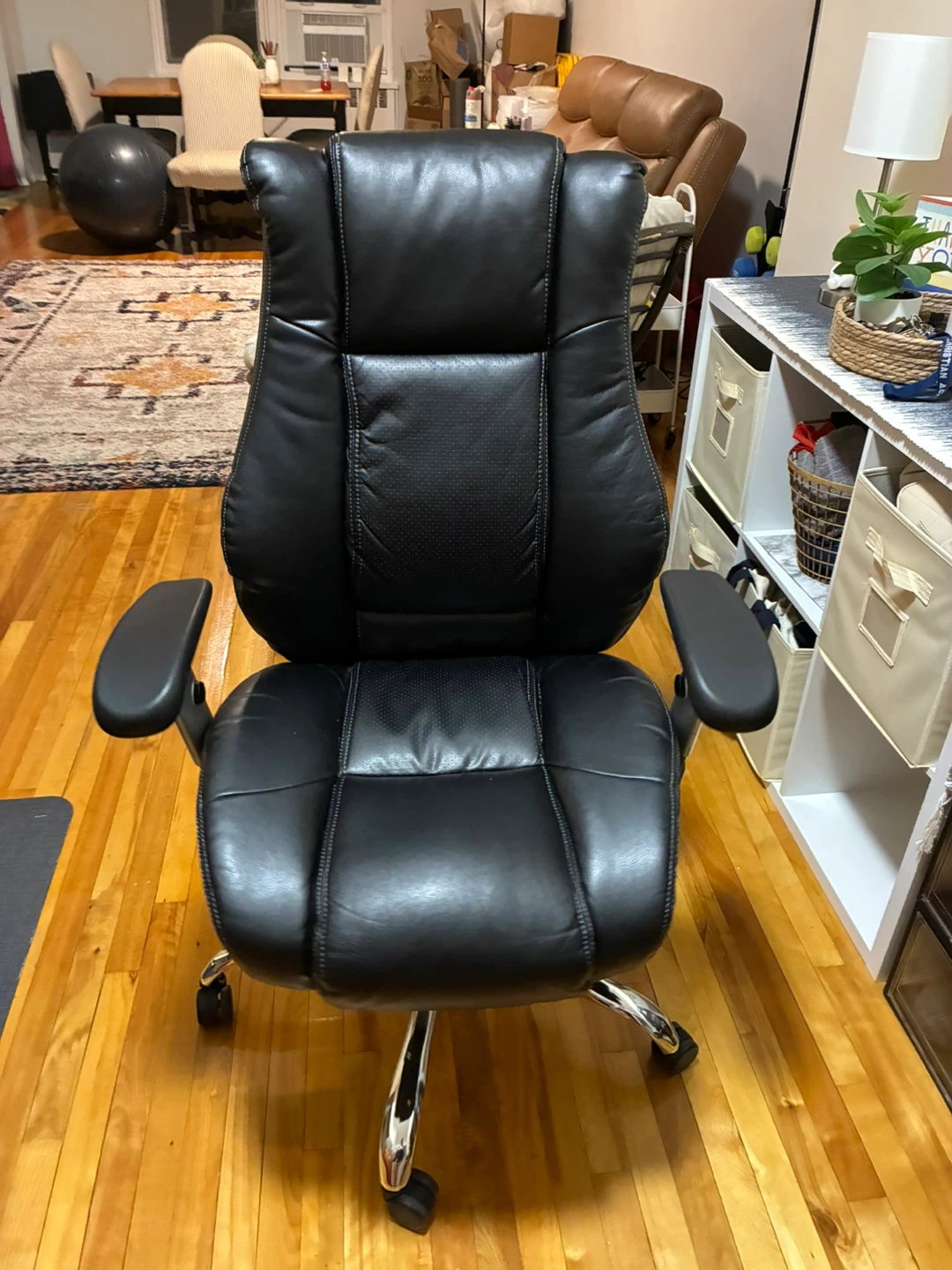 Black Leather Office Chair