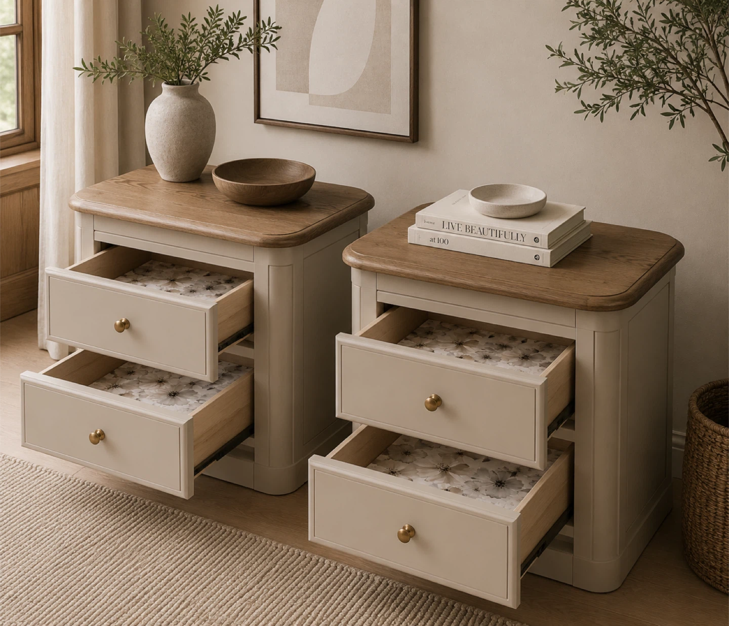 ✨ Beautifully Refinished Shermag Nightstands ✨ - photo 3