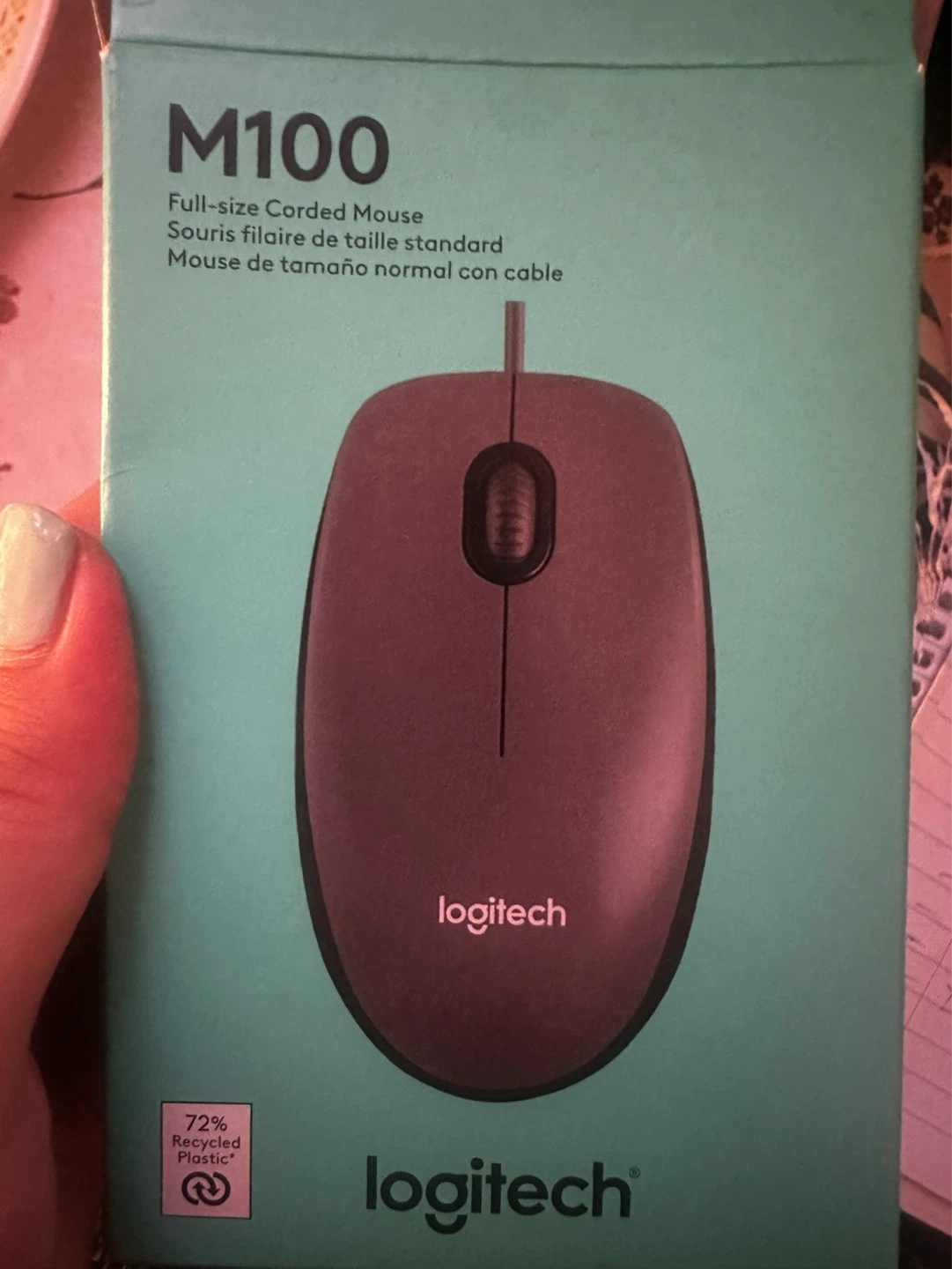 Logitech M100 Full-size Corded Mouse