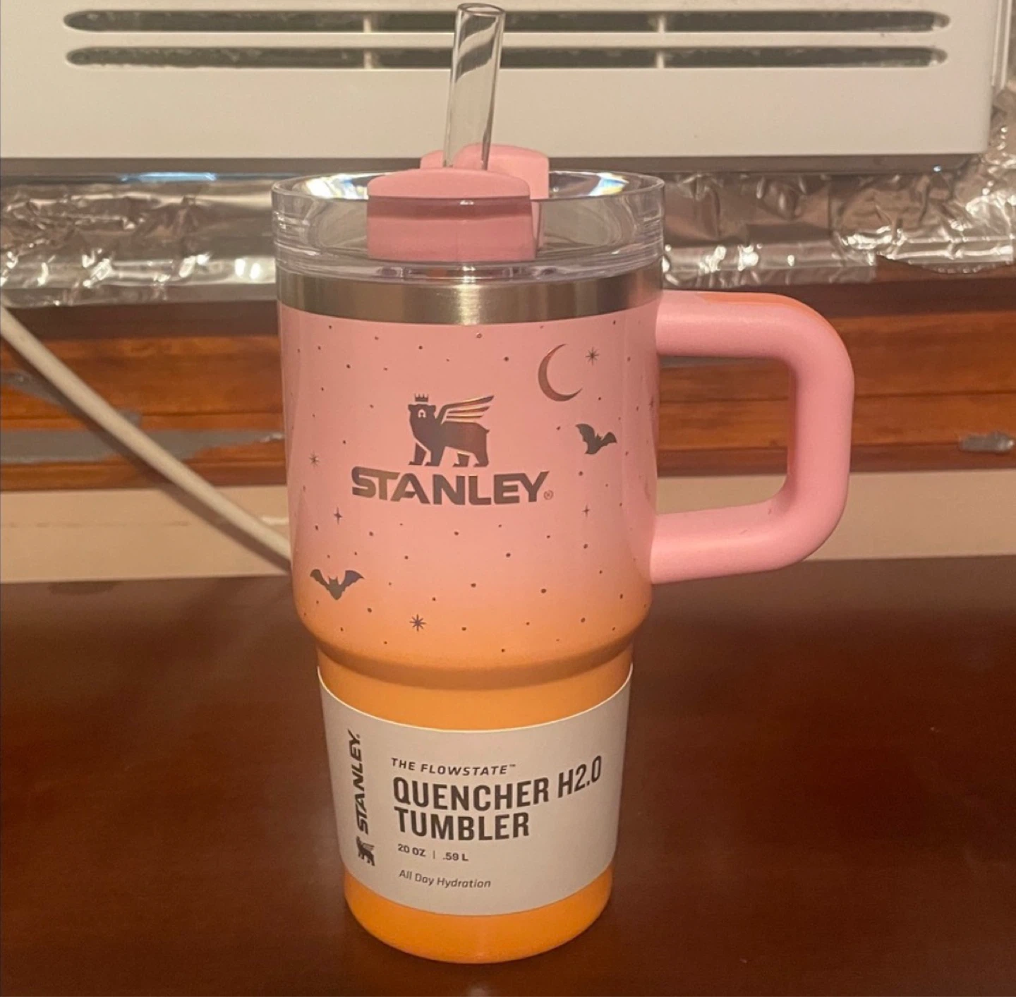 Stanley Quencher H2.0 Tumbler 20 oz - Pink Gradient Halloween