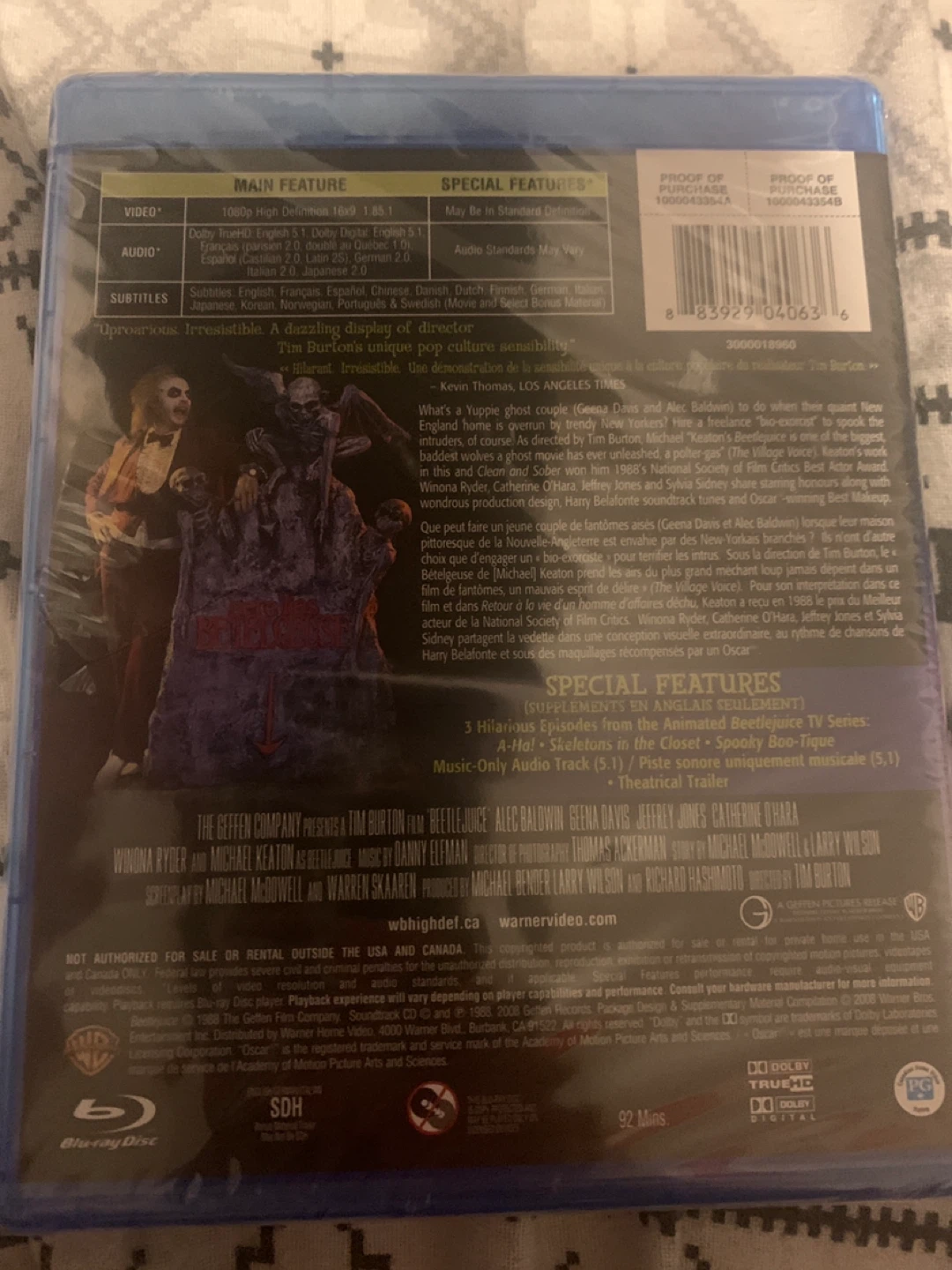 BeetleJuice Blue-ray sealed - photo 2