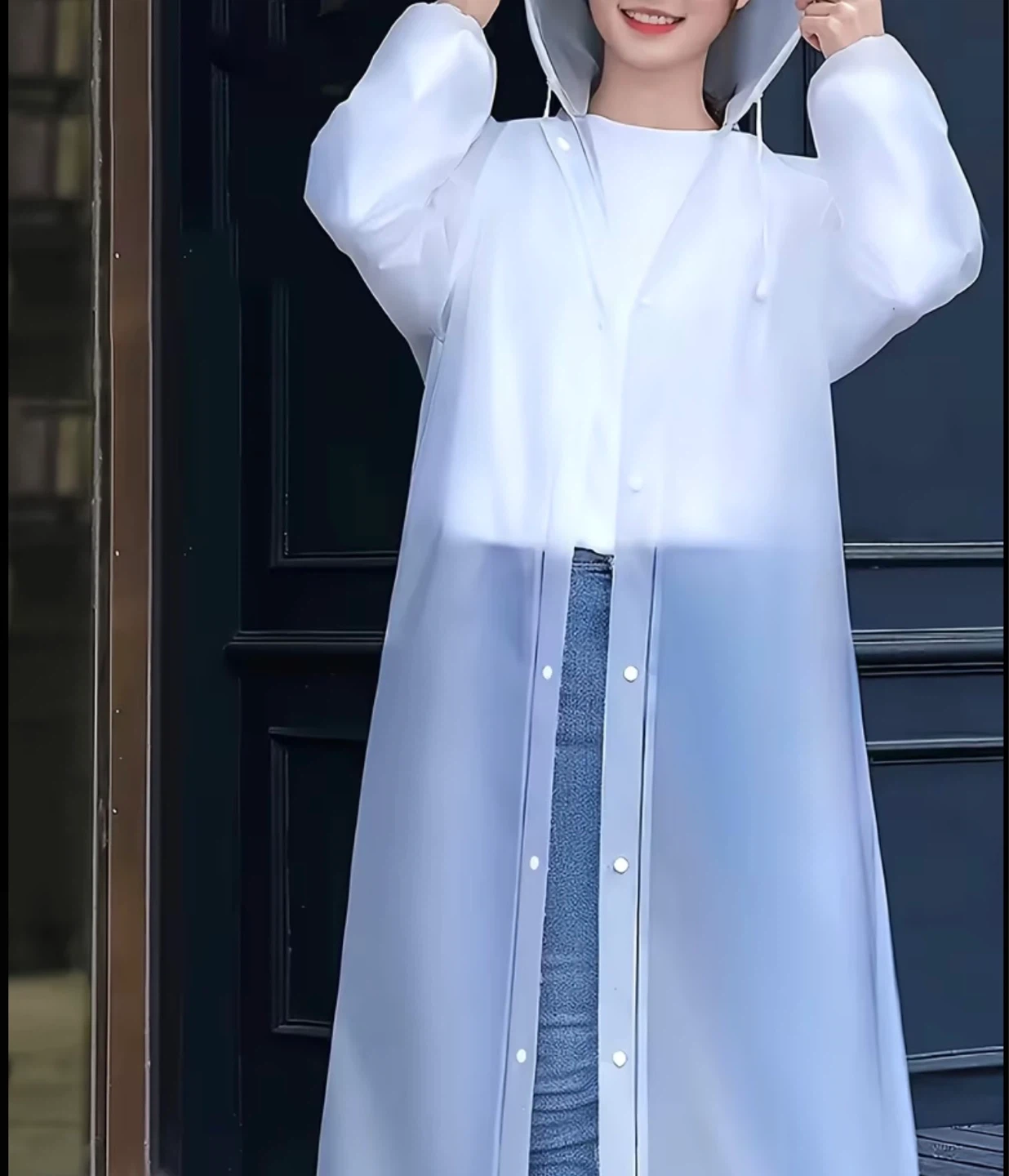 Long Transparent Raincoat