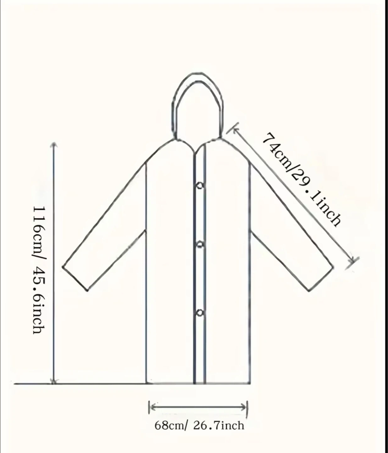 Long Transparent Raincoat - photo 4