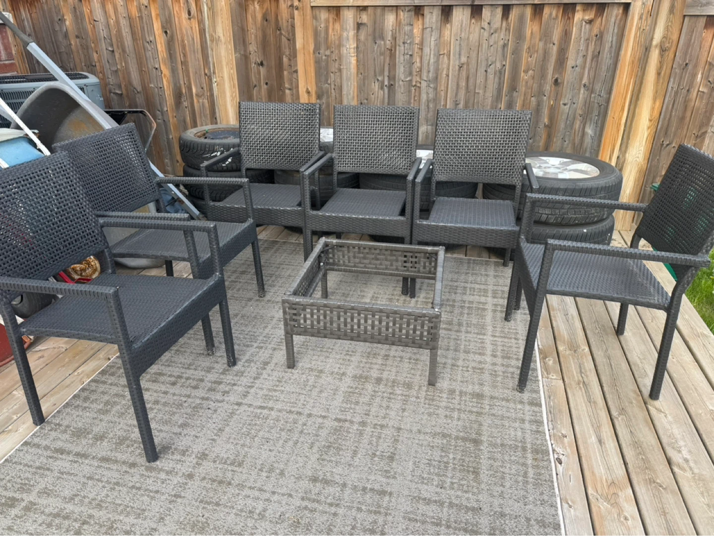 $450 OBO - Wicker Outdoor patio furniture - photo 3