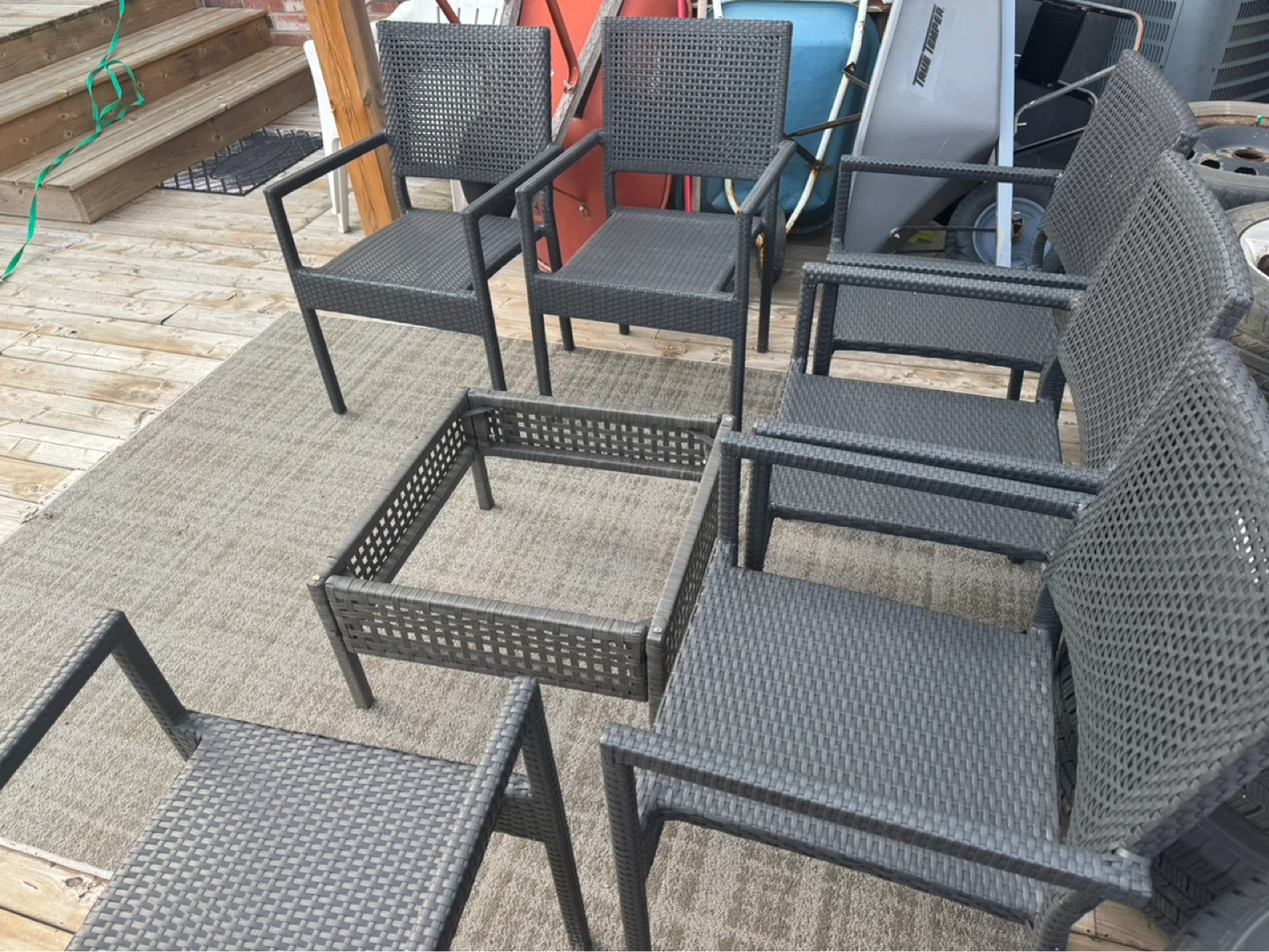 $450 OBO - Wicker Outdoor patio furniture - photo 5