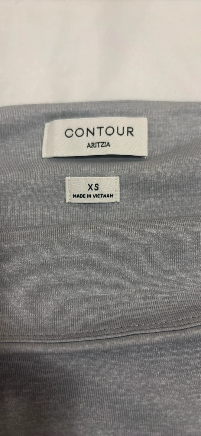 Aritzia Contour Square Neck Top - Grey XS - photo 4