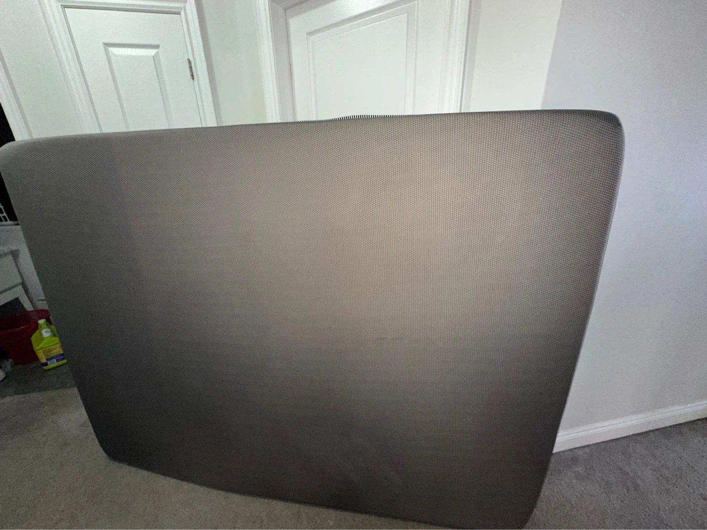 Queen Bed Frame with Geometric Headboard and mattress - photo 5